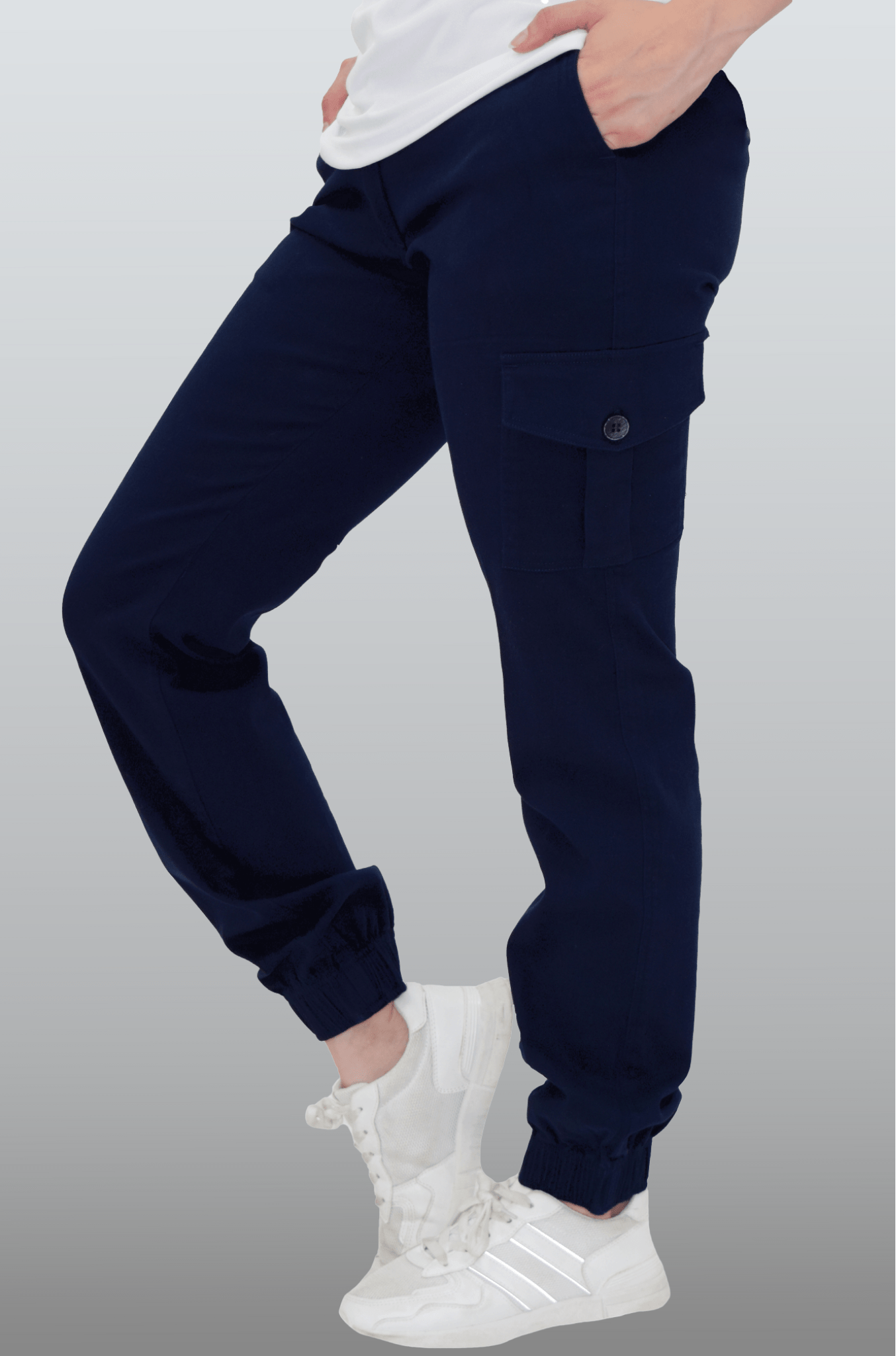 PANTALÓN CARGO JOGGER LORETO MUJER #Color_Azul Marino