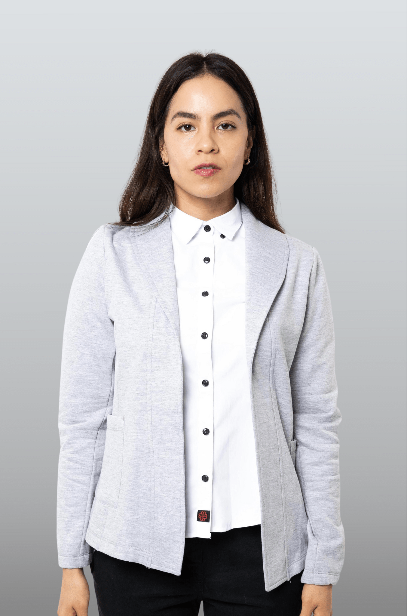 SACO TIPO BLAZER HOUSTON MUJER #Color_Gris