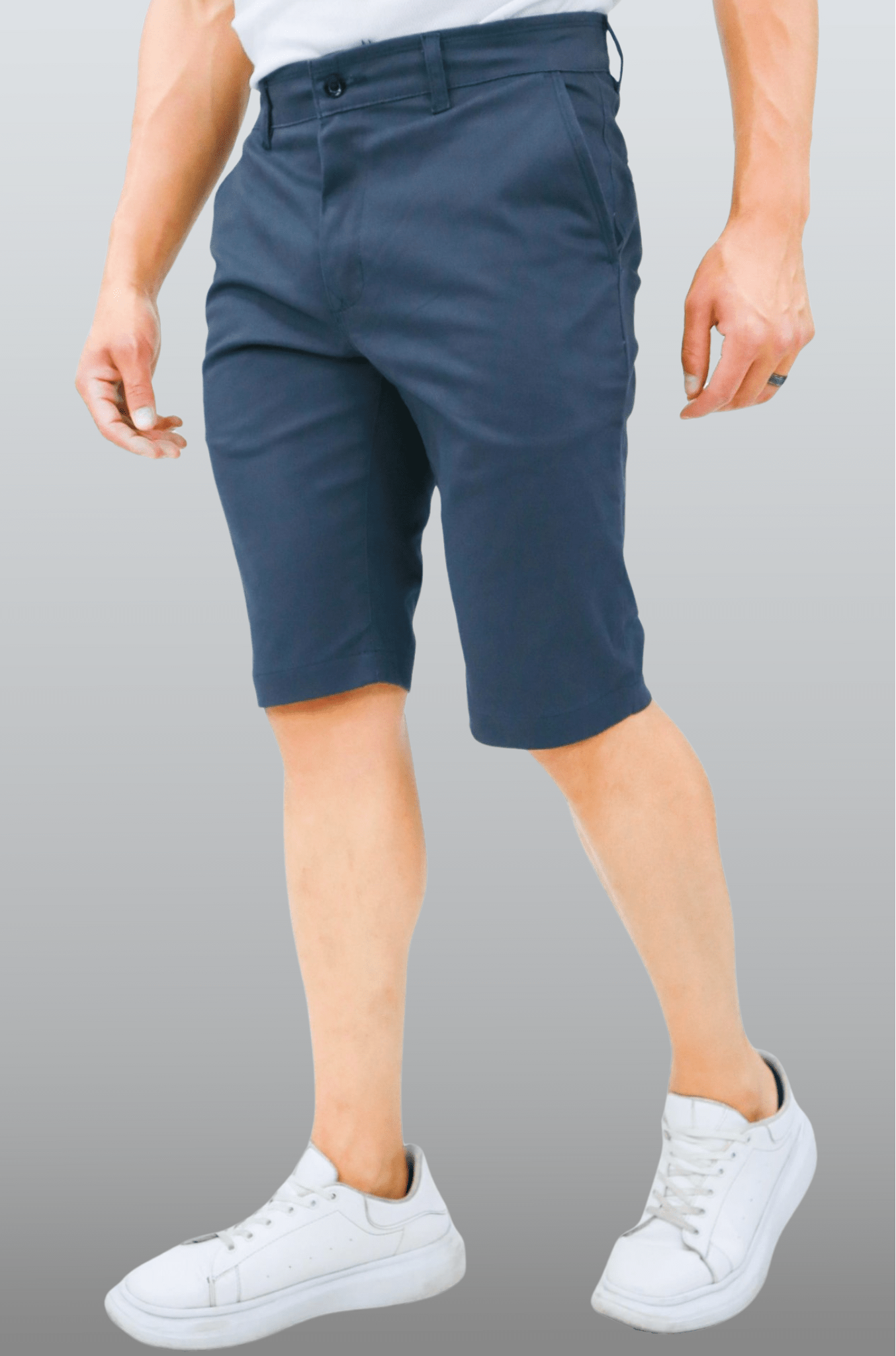 BERMUDA CASUAL DE GABARDINA ATLANTA HOMBRE #Color_Gris