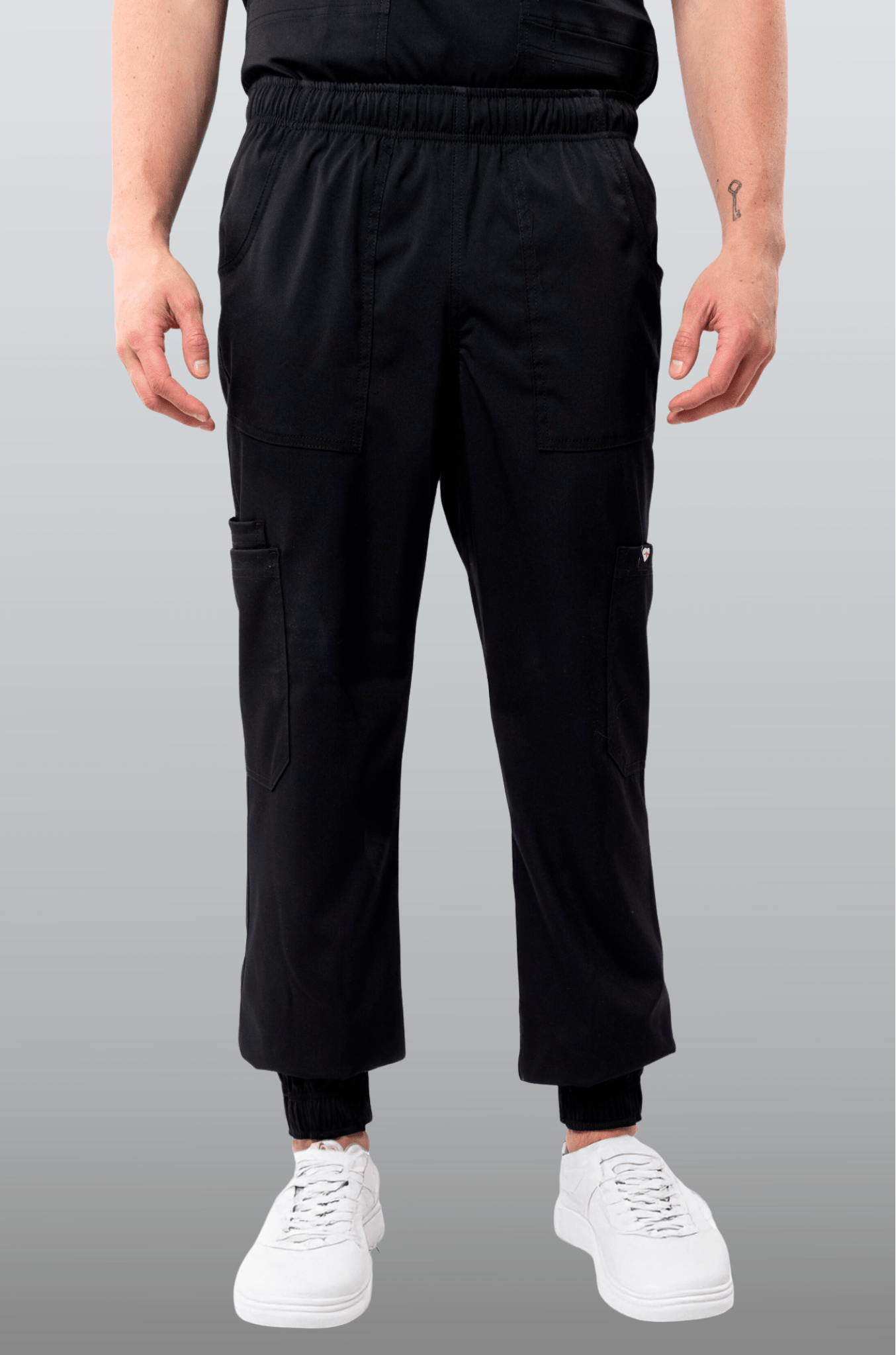 PANTALÓN MÉDICO JOGGER PARA SCRUB ATENAS HOMBRE #Color_Negro