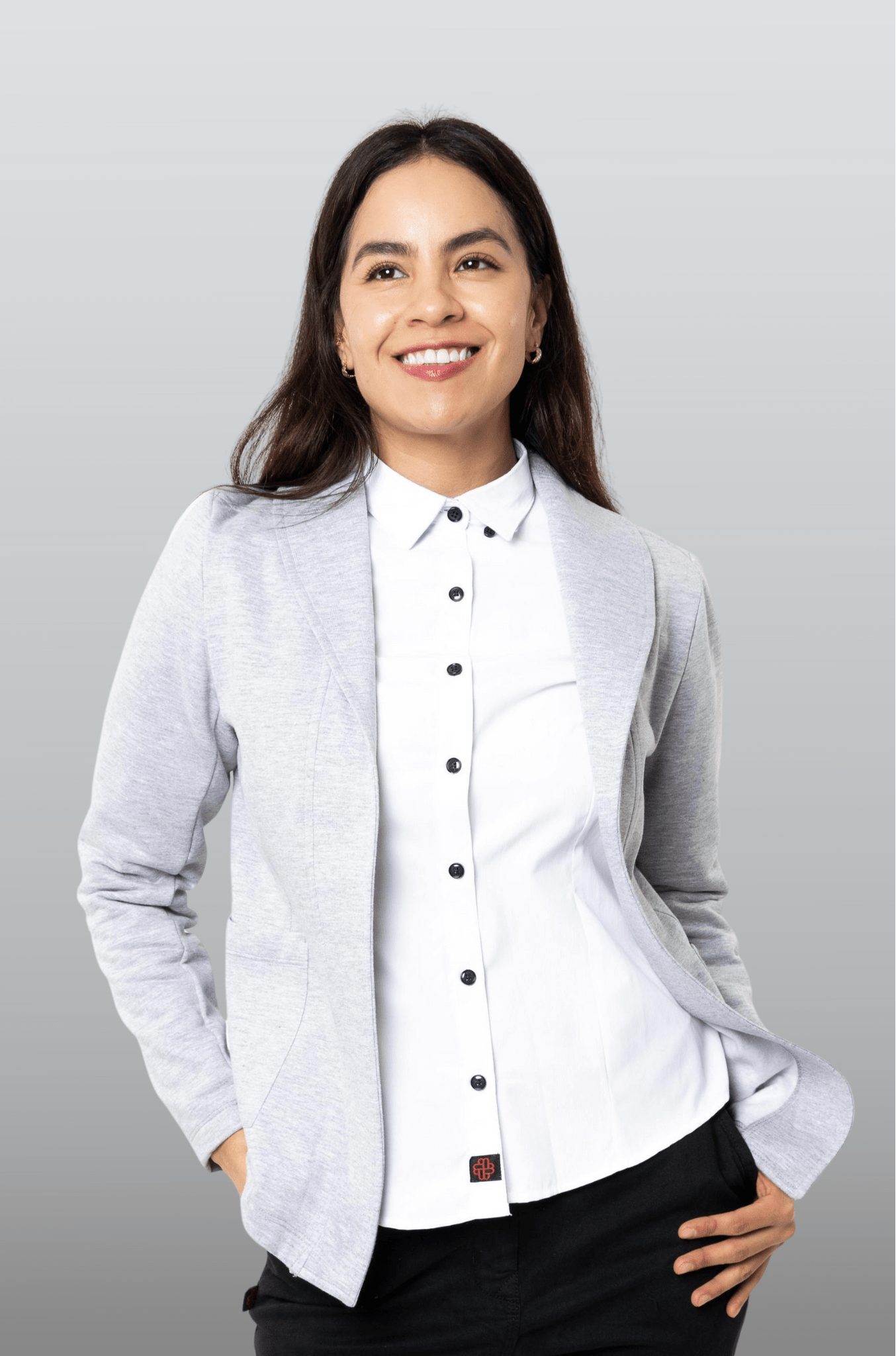 SACO TIPO BLAZER HOUSTON MUJER #Color_Gris