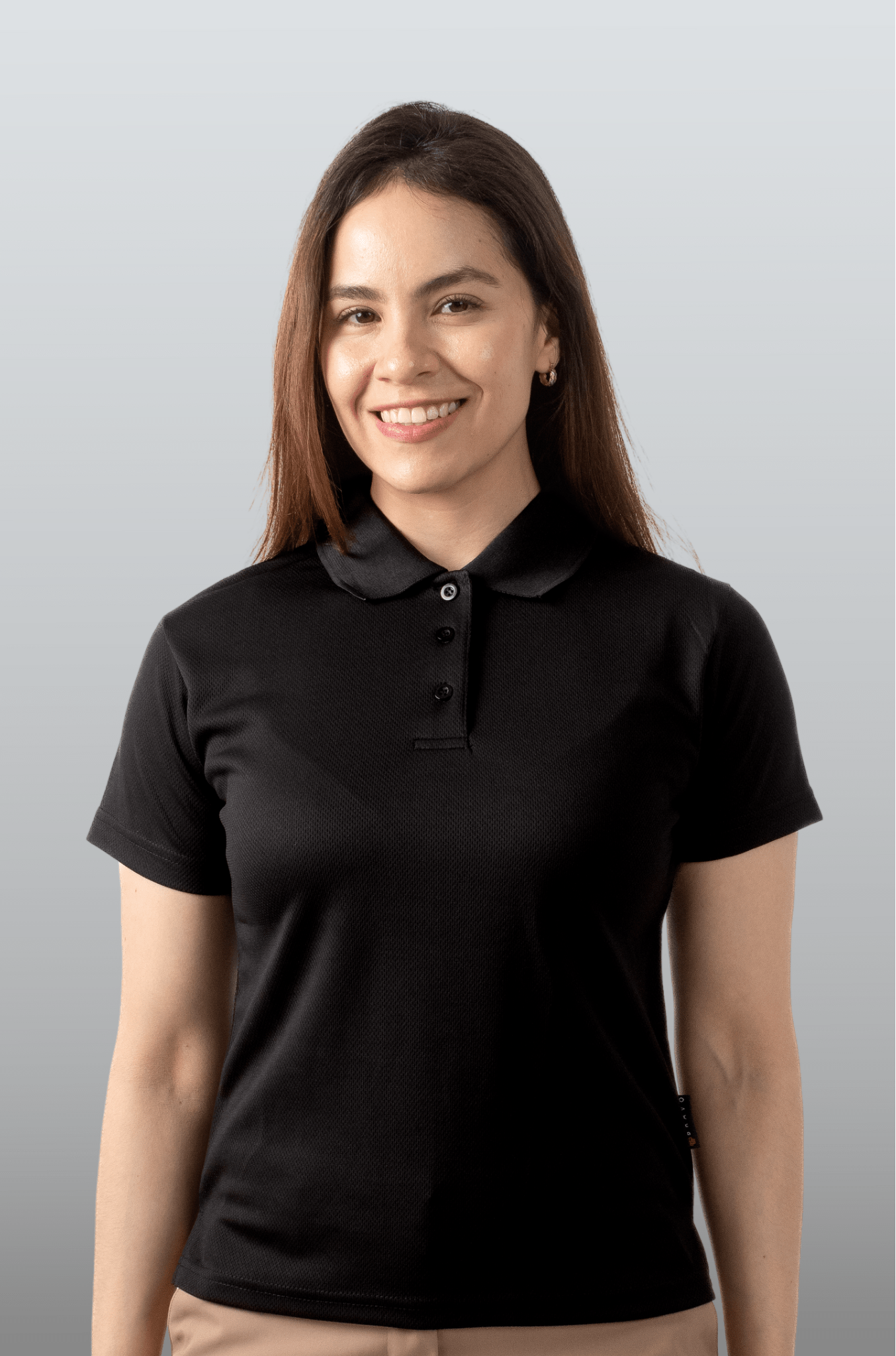 PLAYERA POLO CARACAS MUJER #Color_Negro