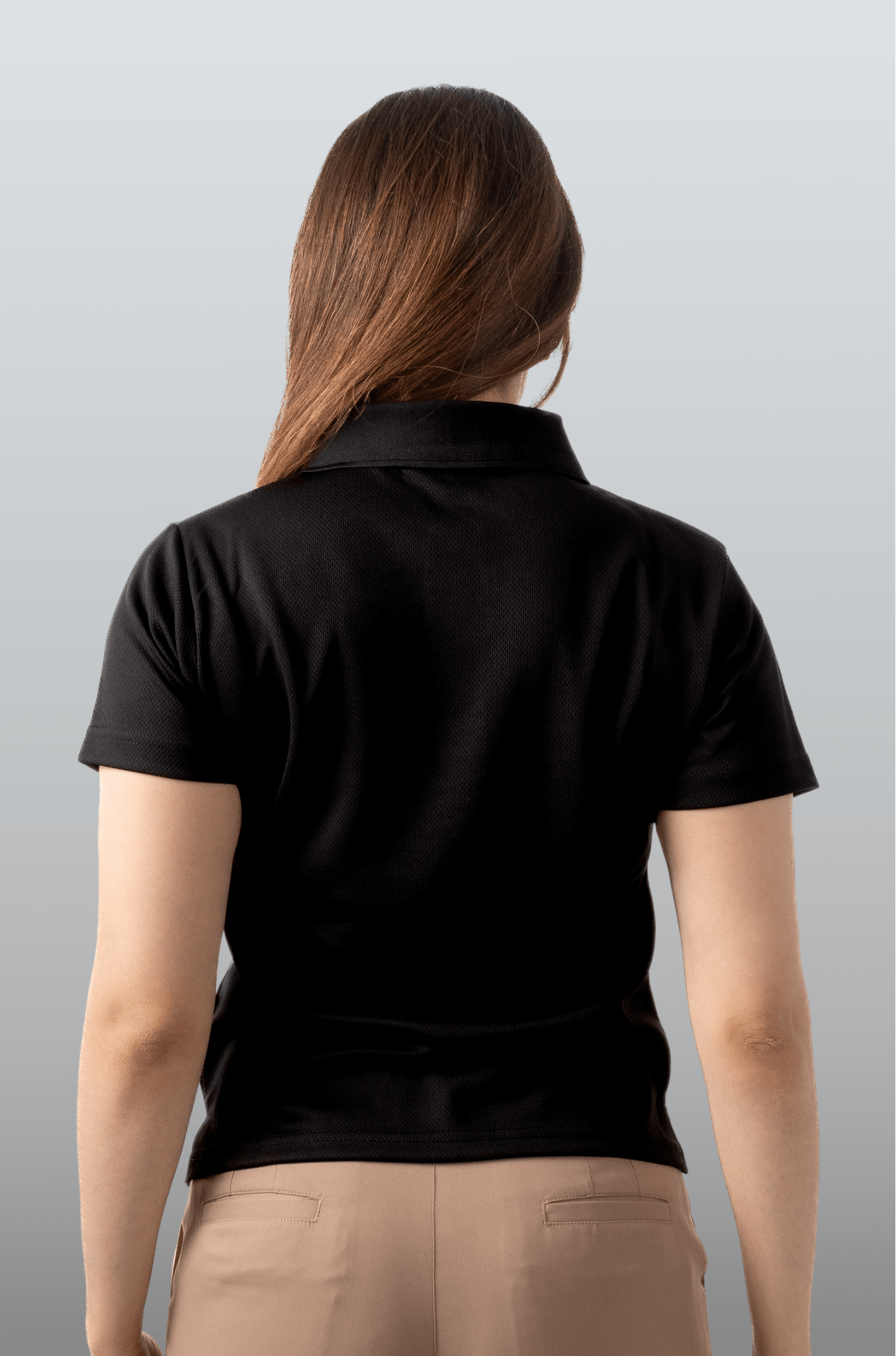 PLAYERA POLO CARACAS MUJER #Color_Negro