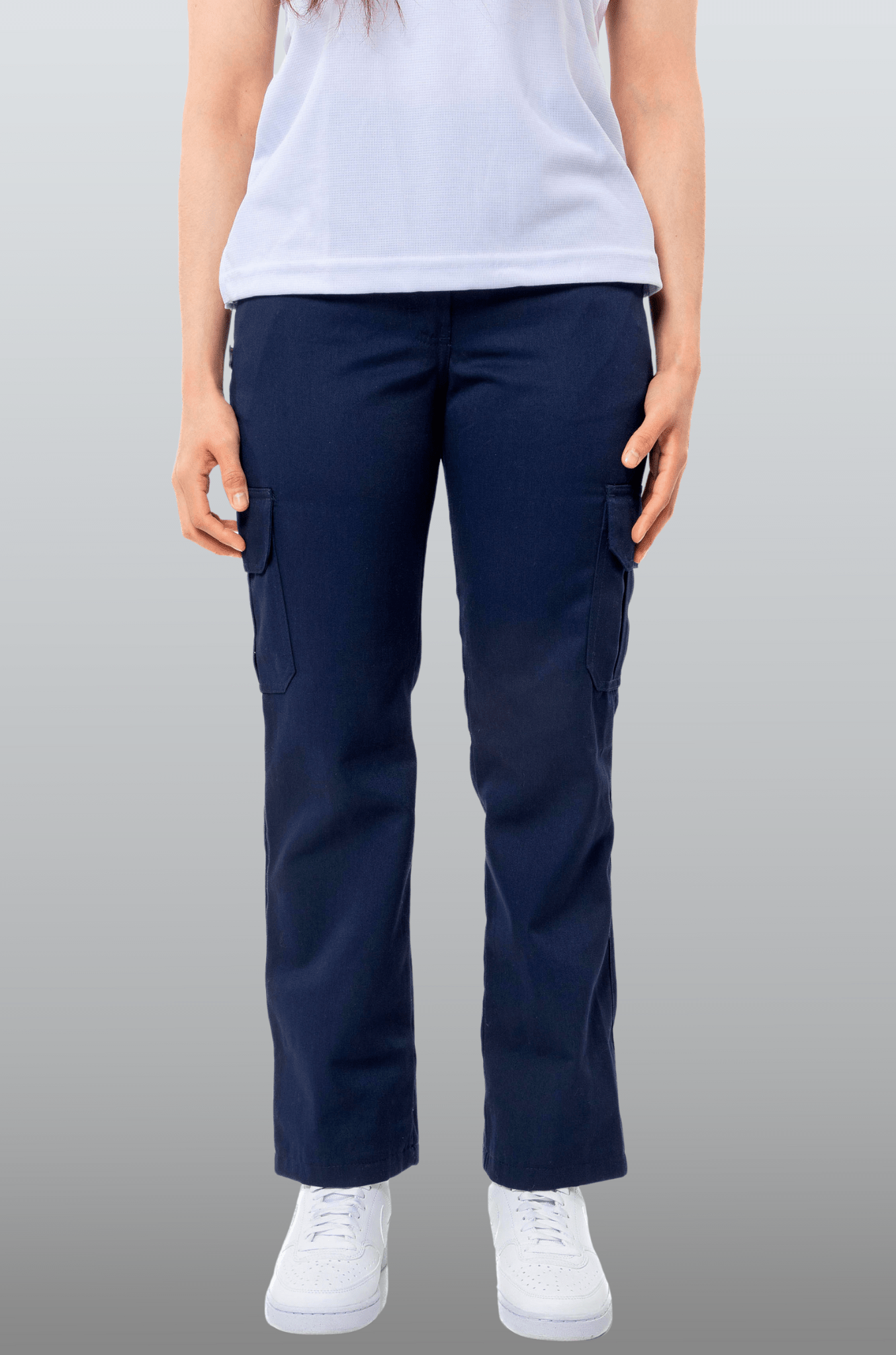 PANTALÓN DE TRABAJO TIPO CARGO TORONTO MUJER #Color_Azul Marino