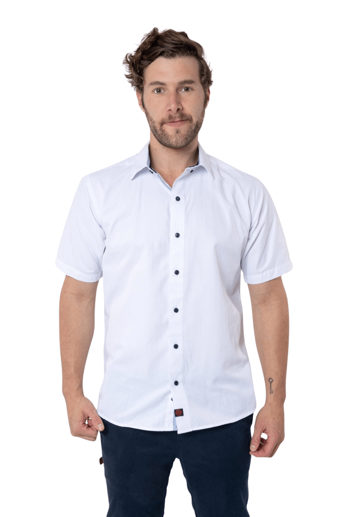 CAMISA FORMAL SLIM FIT MANGA CORTA BIRMINGHAM HOMBRE