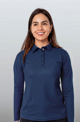 PLAYERA POLO HILO DE PET MANGA LARGA BILBAO MUJER