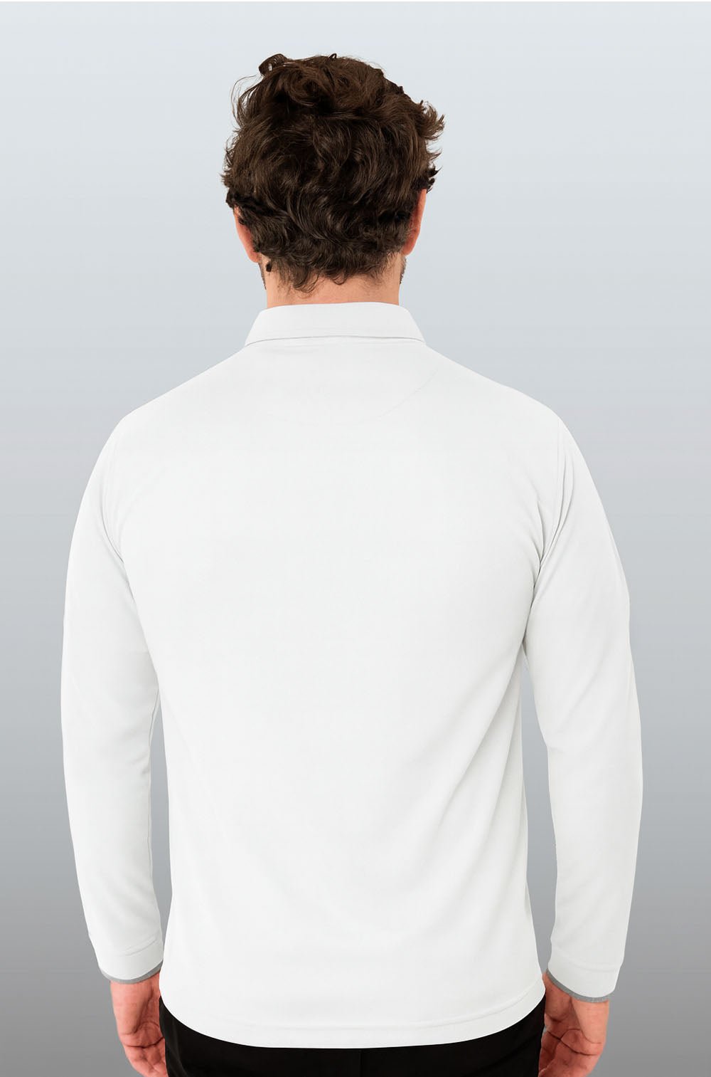 PLAYERA POLO HILO DE PET MANGA LARGA BILBAO HOMBRE #Color_Blanco