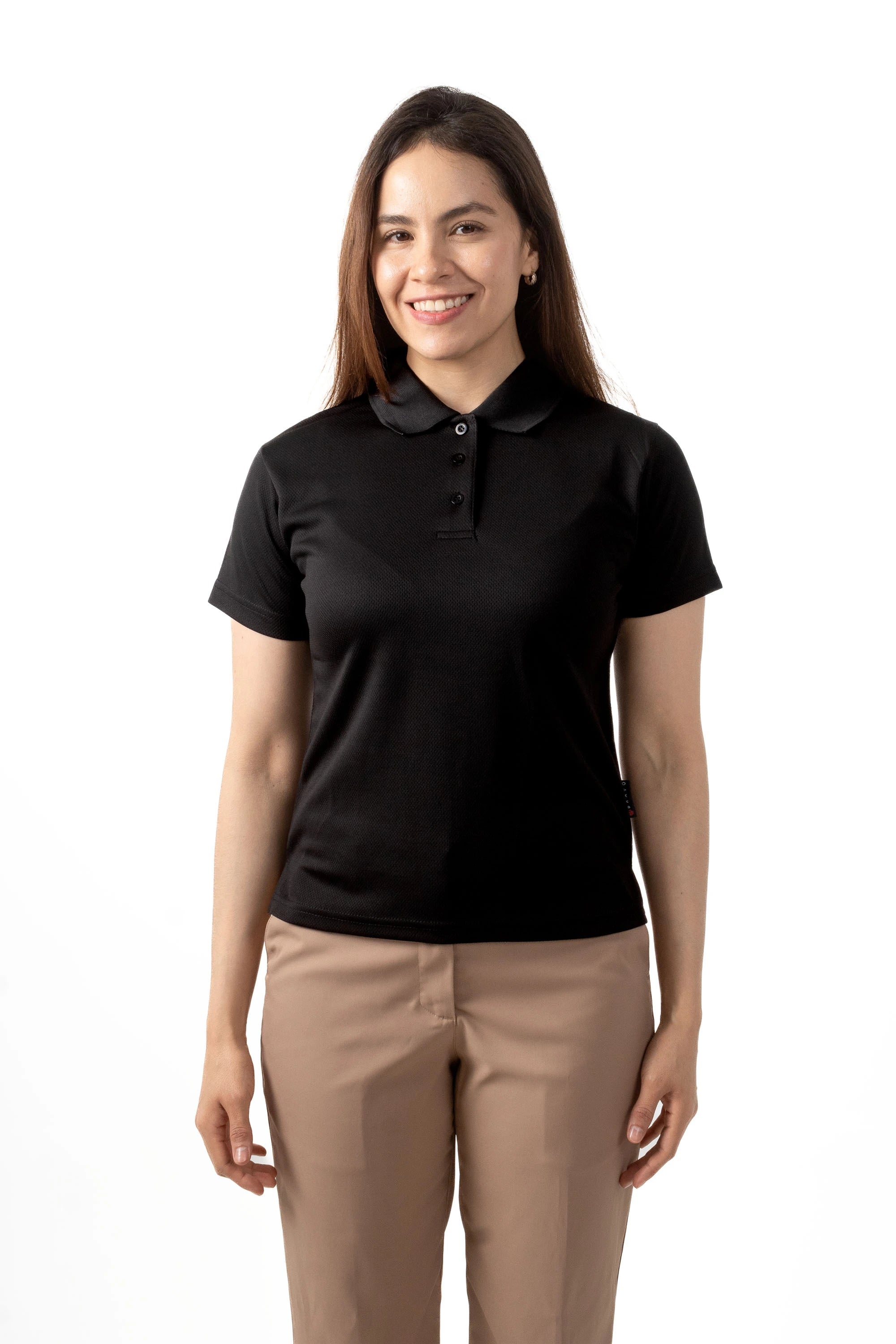 PLAYERA POLO CARACAS DAMA #Color_Negro