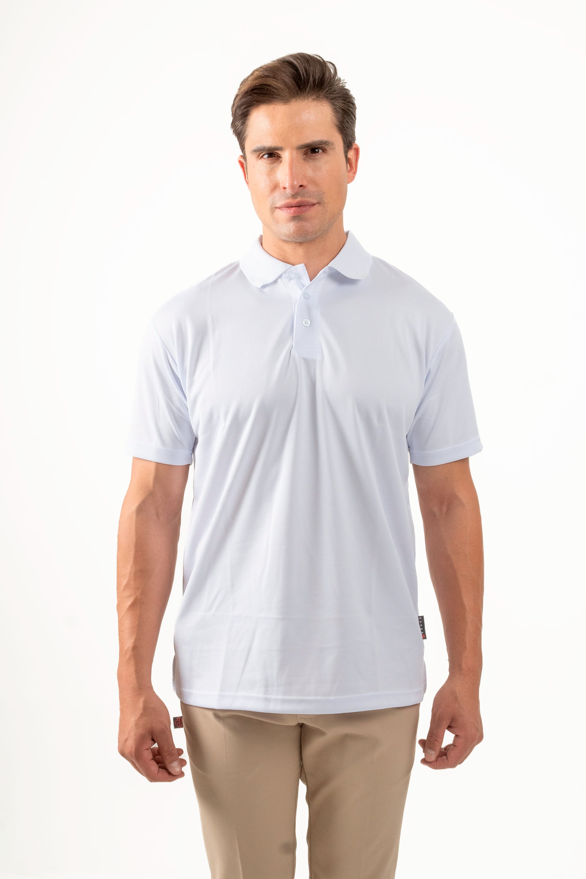 PLAYERA POLO CARACAS CABALLERO #Color_Blanco

