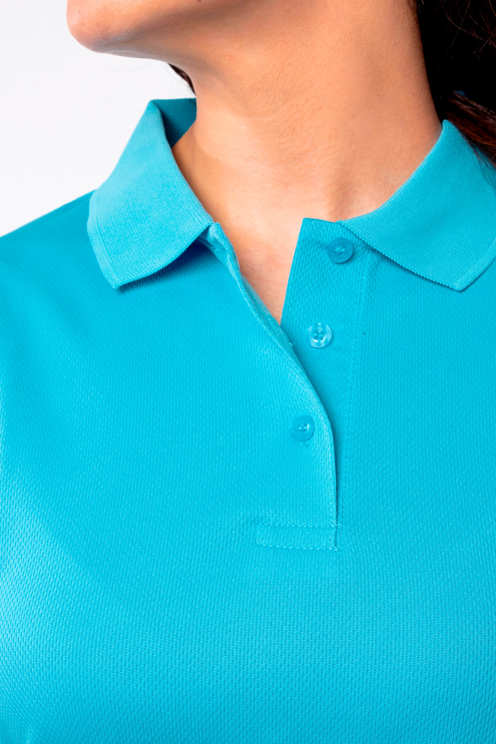 PLAYERA POLO CARACAS DAMA #Color_Azul Celeste