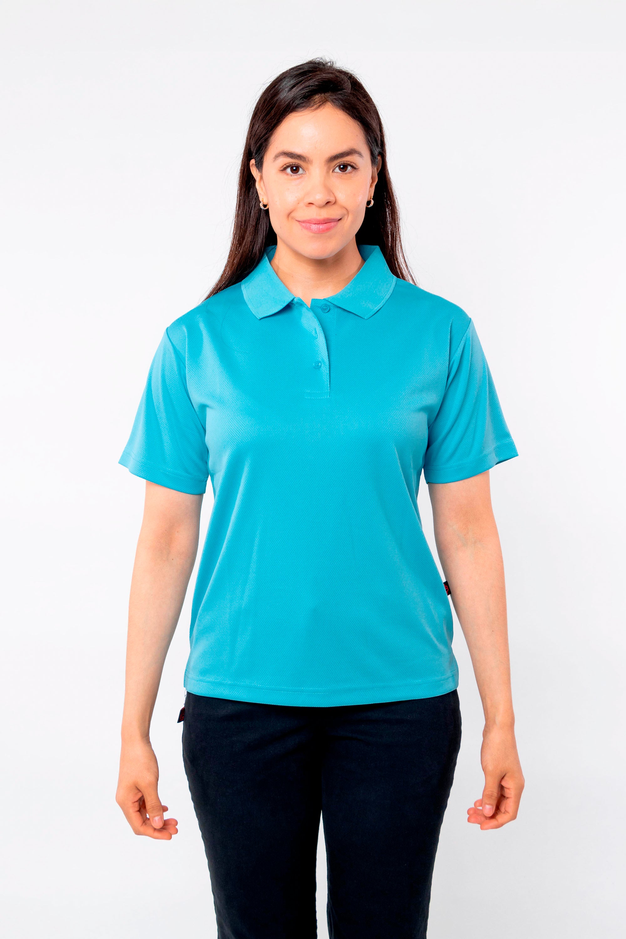 PLAYERA POLO CARACAS DAMA #Color_Azul Celeste