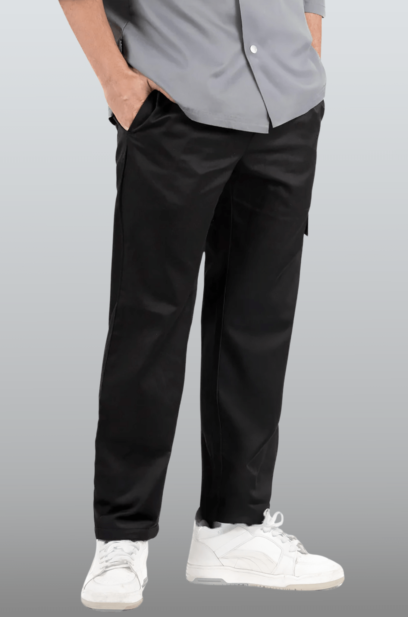 PANTALÓN DE CHEF DELHI CABALLERO #Color_Negro