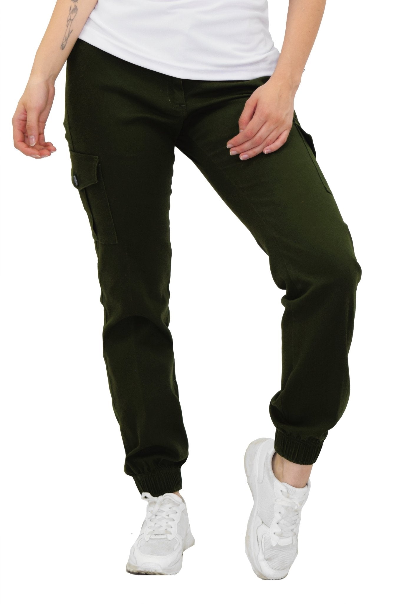 PANTALÓN CARGO JOGGER LORETO MUJER #Color_Verde