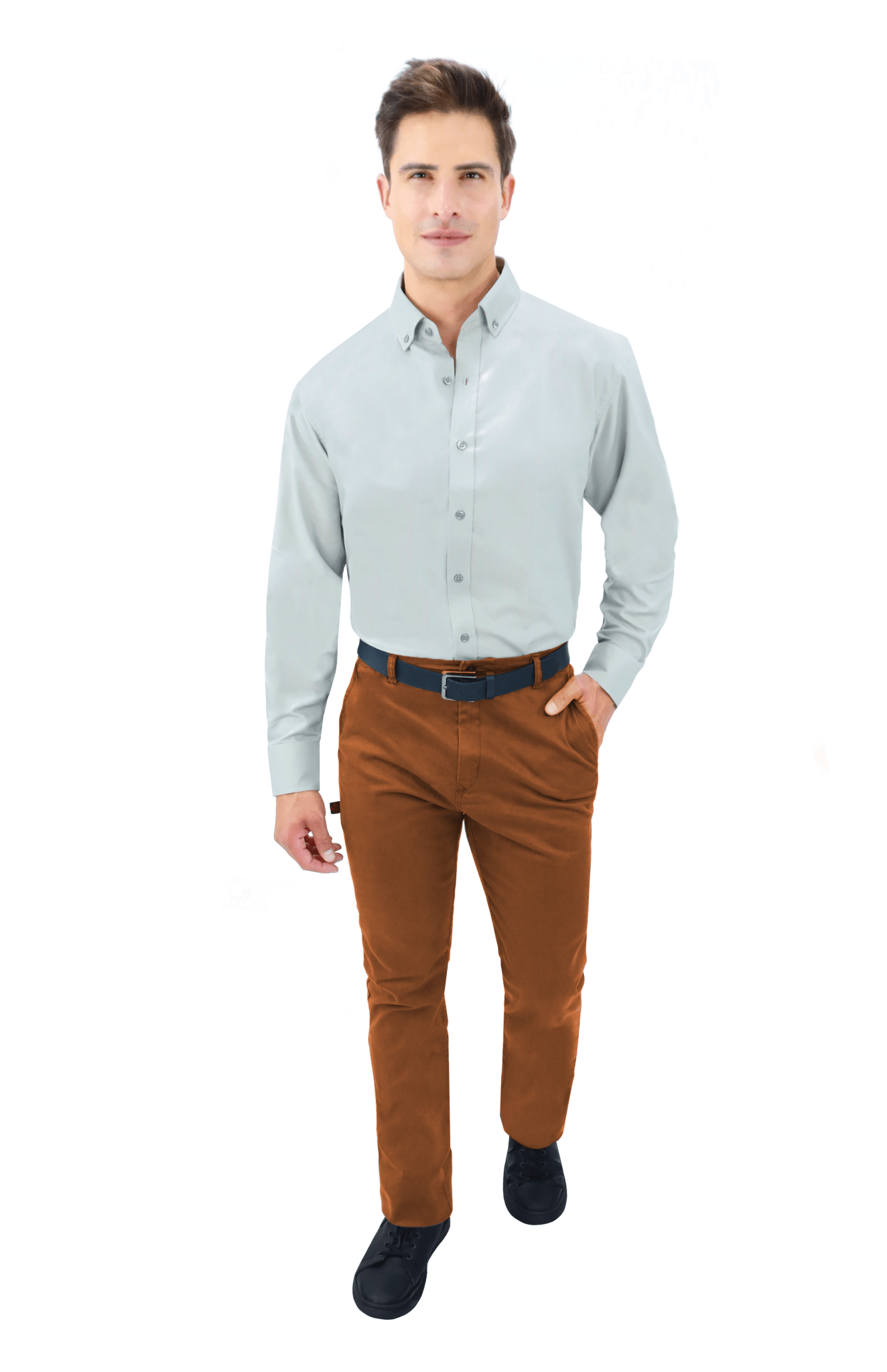 PANTALÓN CASUAL DETROIT HOMBRE #Color_Marrón