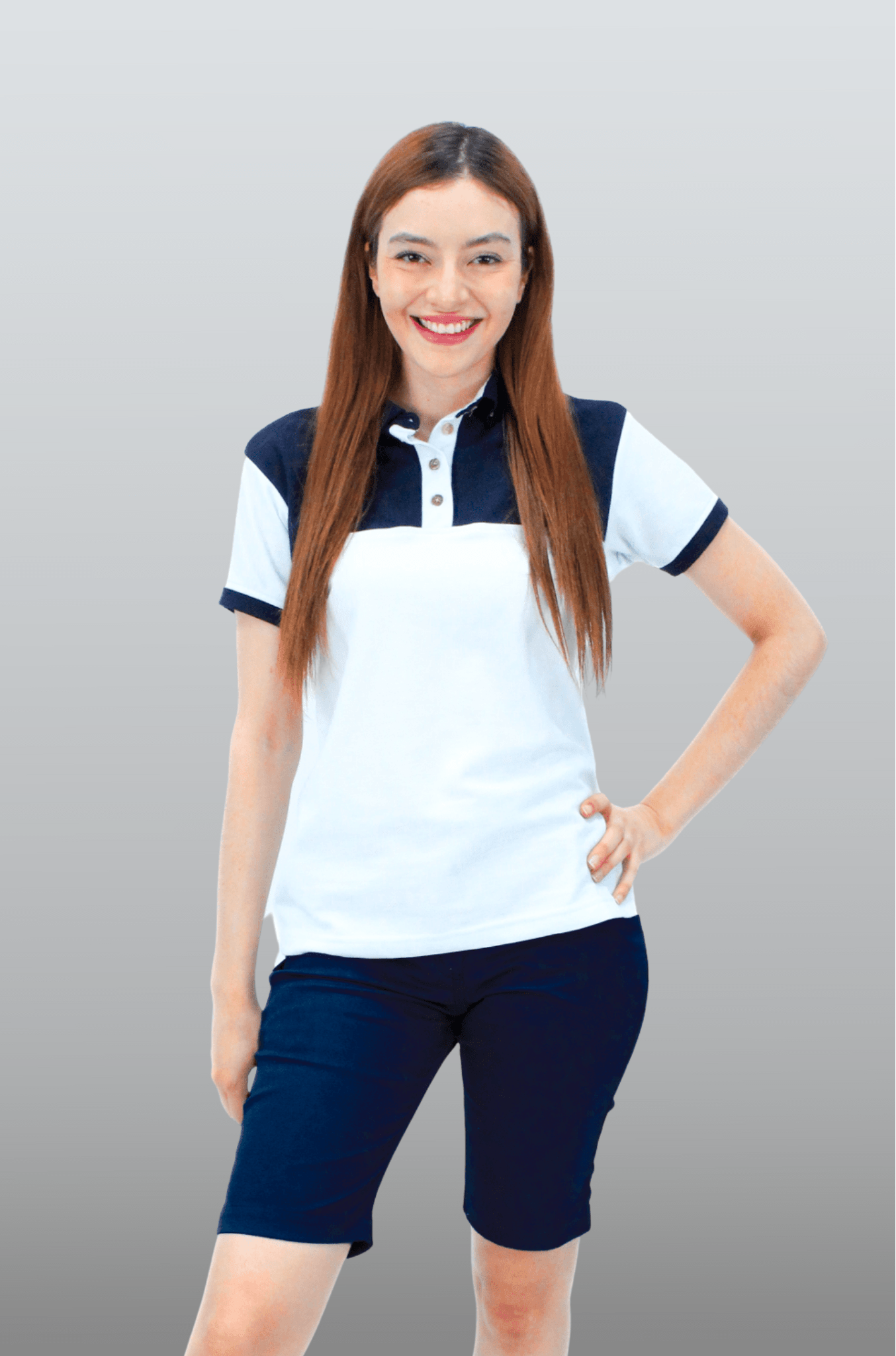 BERMUDA CASUAL DE GABARDINA ATLANTA MUJER #Color_Azul Marino