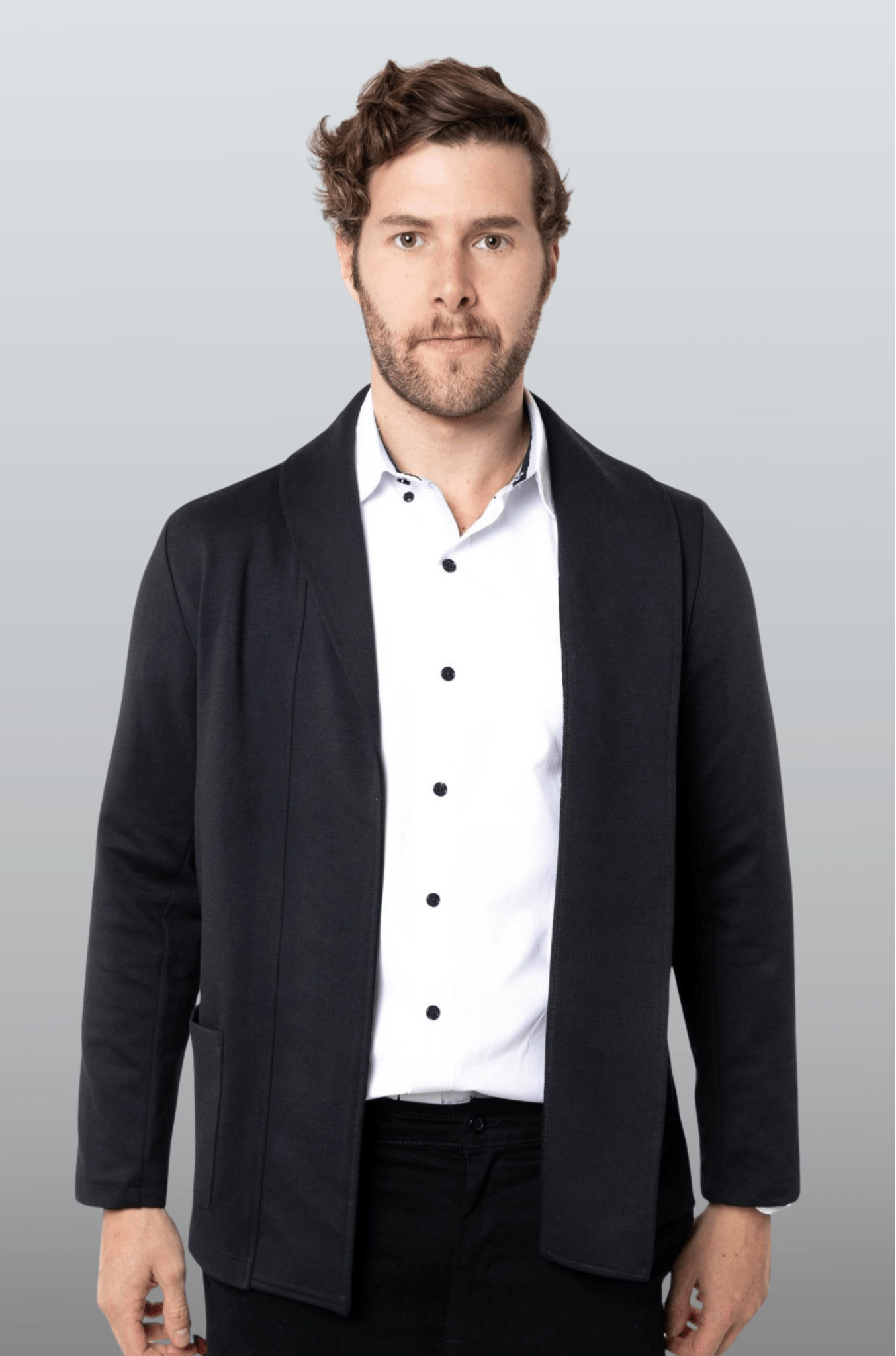 SACO TIPO BLAZER HOUSTON HOMBRE #Color_Negro