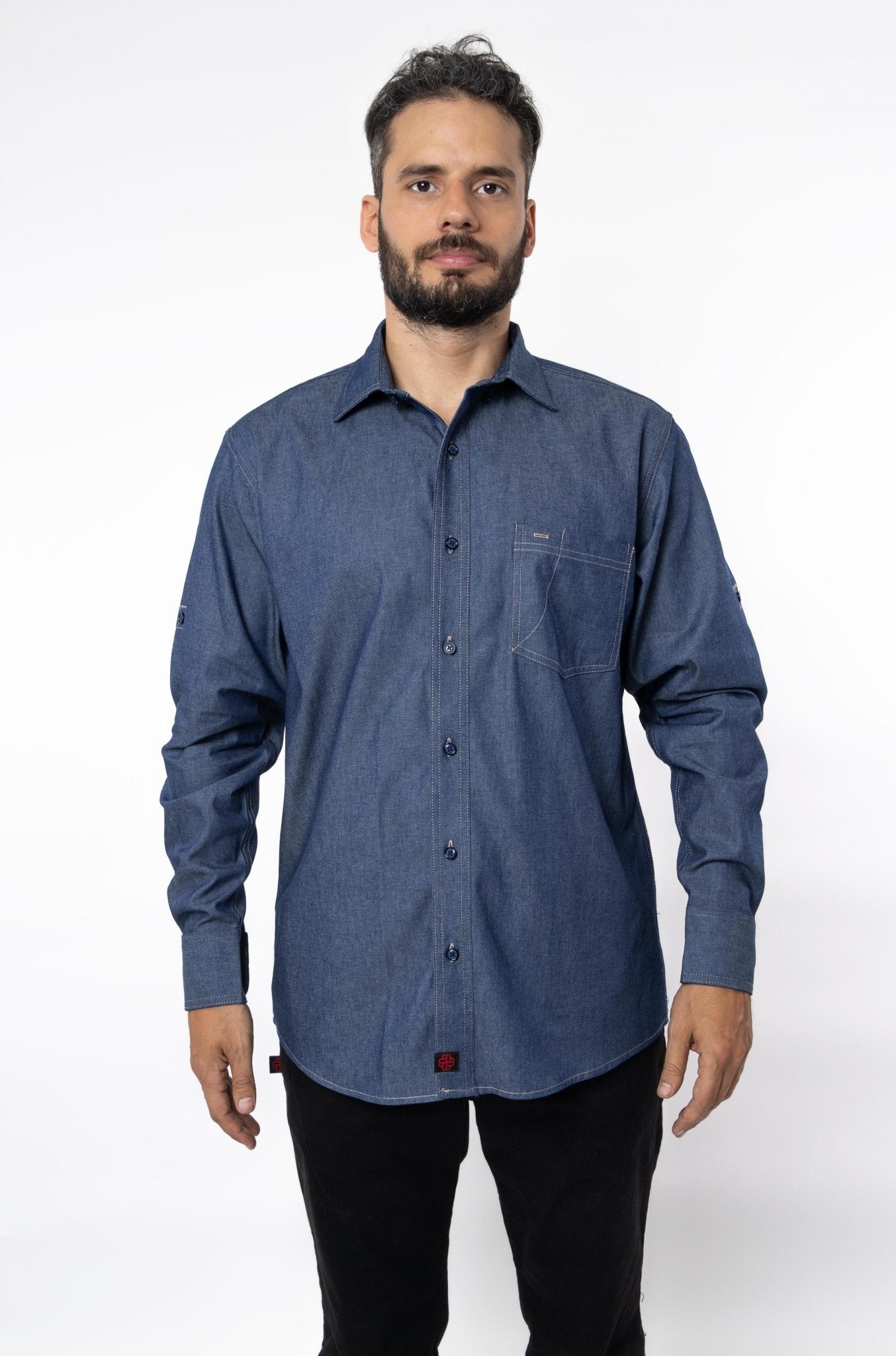 CAMISA FORMAL SLIM FIT MANGA LARGA MONTANA HOMBRE
