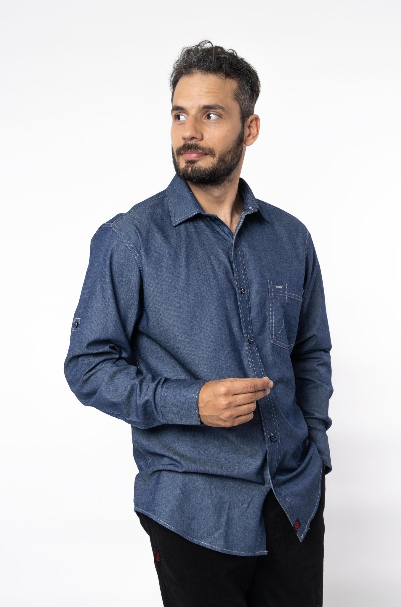 CAMISA FORMAL SLIM FIT MANGA LARGA MONTANA HOMBRE