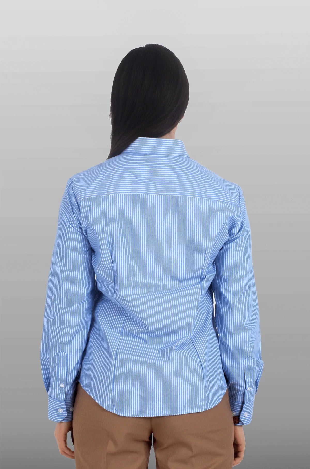 CAMISA FORMAL MANGA LARGA PORTO MUJER #Color_Azul