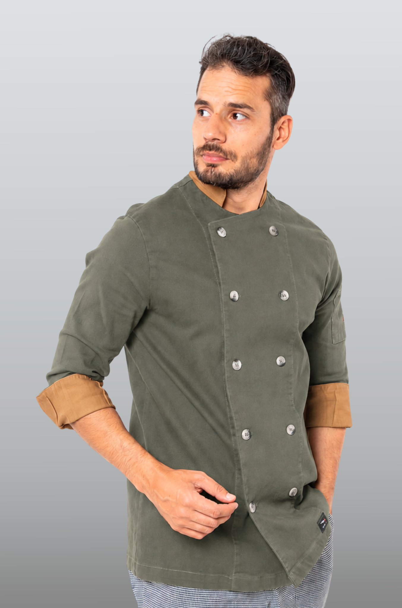FILIPINA CHEF CORTE REGULAR MILÁN HOMBRE #Color_Verde Oliva