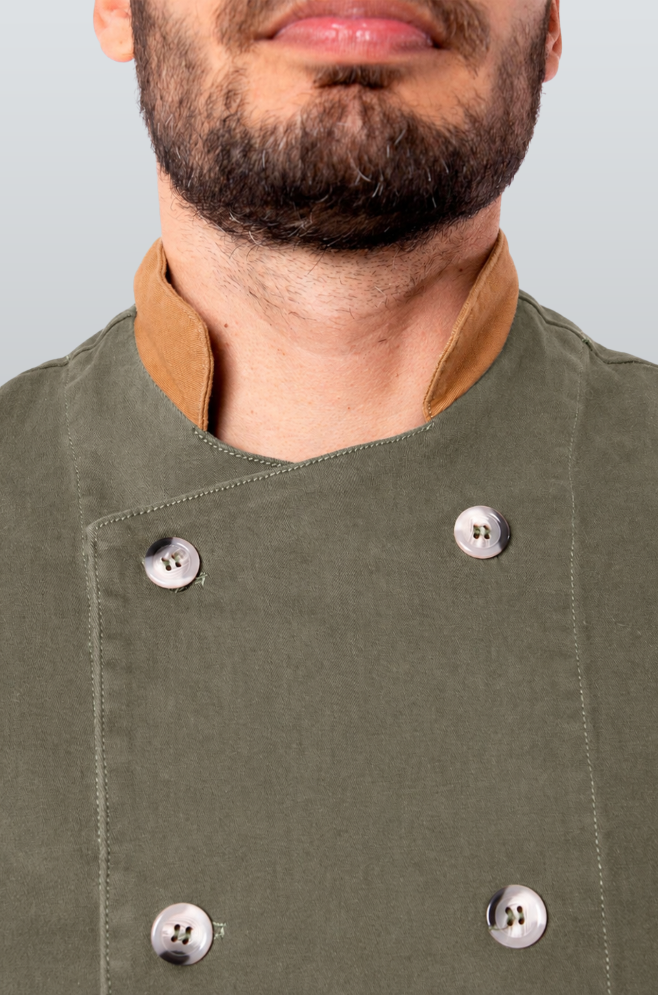 FILIPINA CHEF CORTE REGULAR MILÁN HOMBRE #Color_Verde Oliva