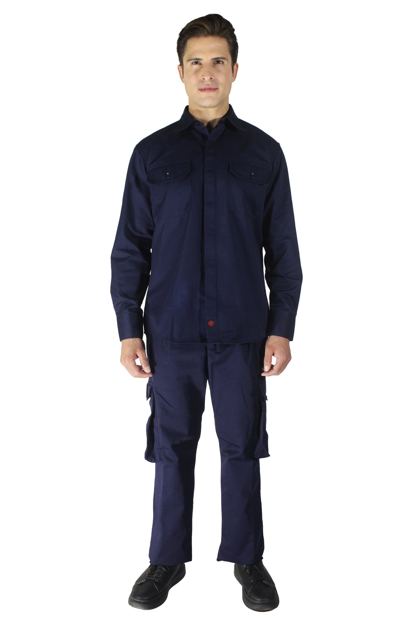 CAMISOLA CAIRO GABARDINA MANGA LARGA UNISEX #Color_Azul Marino