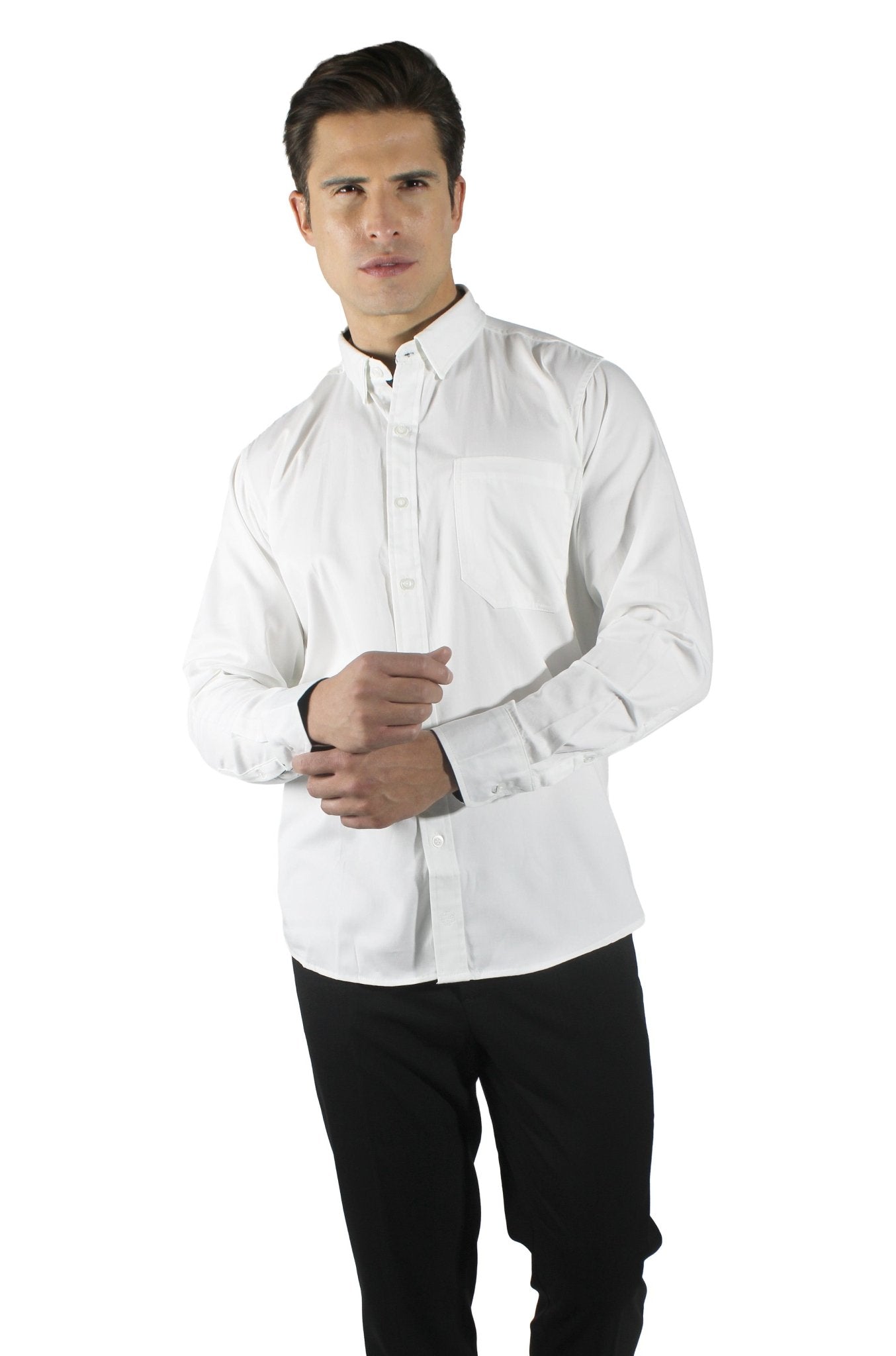 CAMISA DE HOMBRE EJECUTIVA MANZANILLO #Color_Blanco