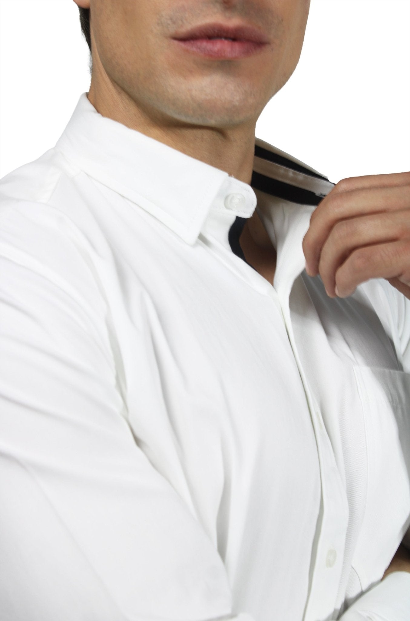 CAMISA DE HOMBRE EJECUTIVA MANZANILLO #Color_Blanco