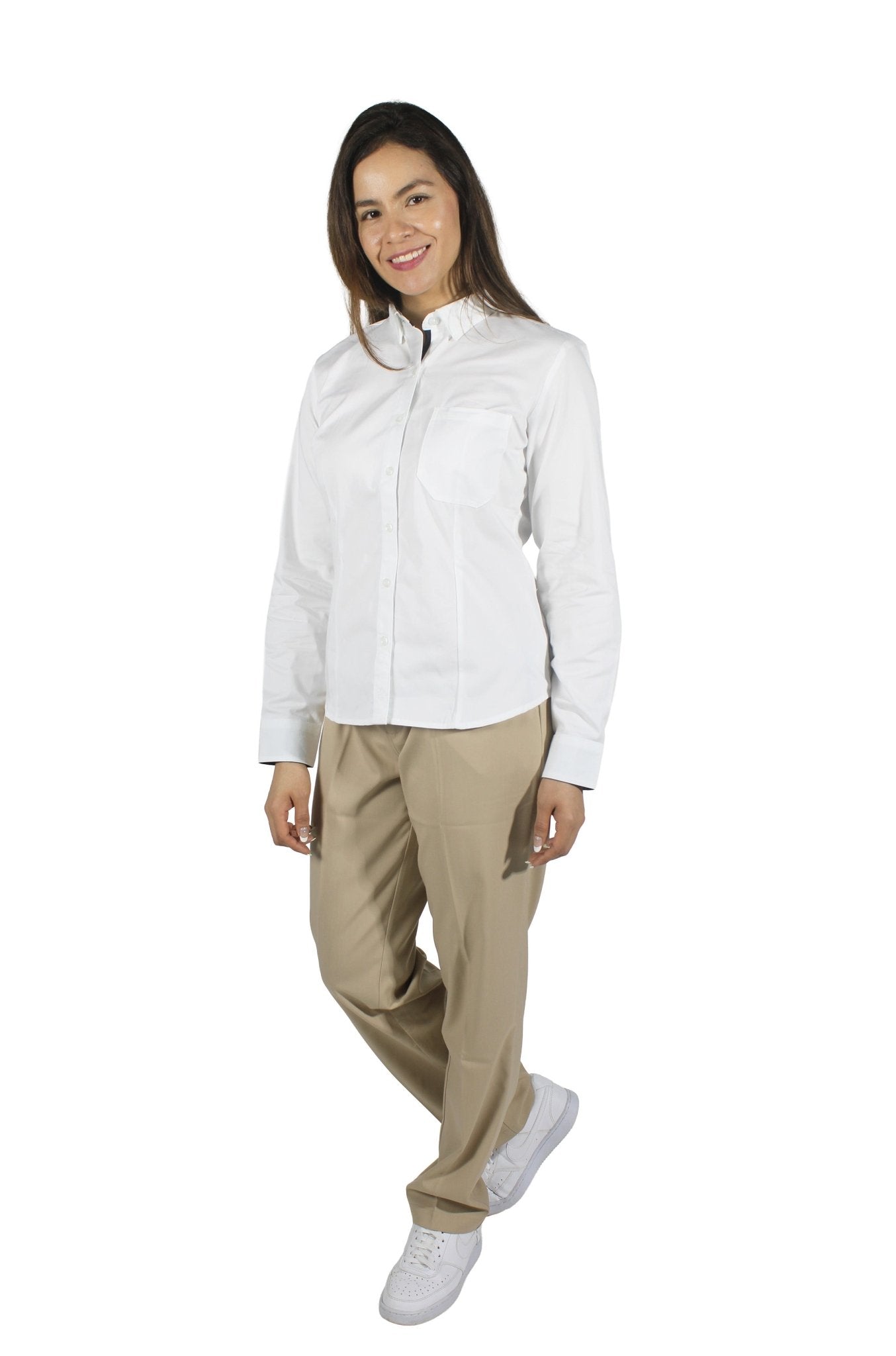 CAMISA DE MUJER EJECUTIVA MANZANILLO #Color_Blanco