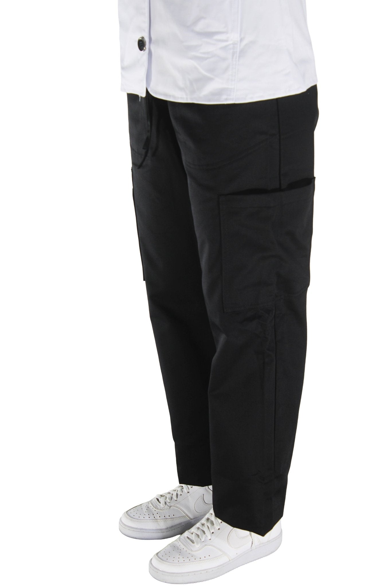 PANTALÓN CHEF RAYAS SEÚL MUJER #Color_Negro