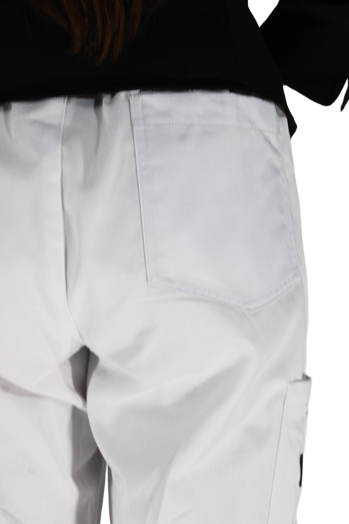 PANTALÓN CHEF RAYAS SEÚL HOMBRE #Color_Blanco