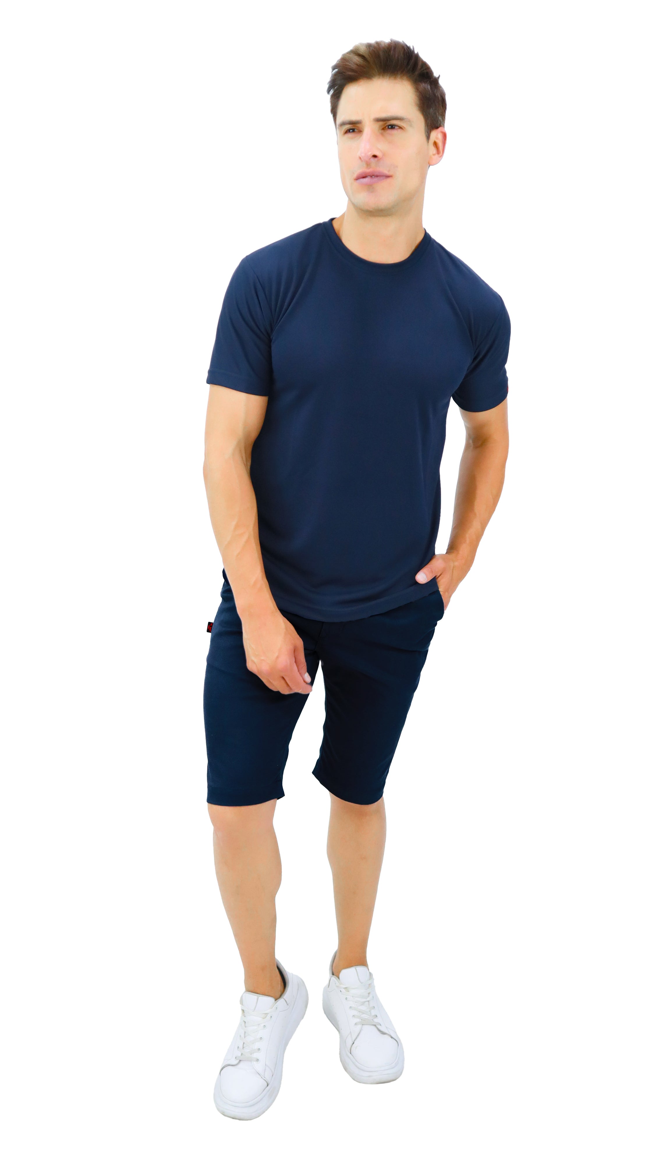 BERMUDA CASUAL DE GABARDINA ATLANTA HOMBRE #Color_Azul