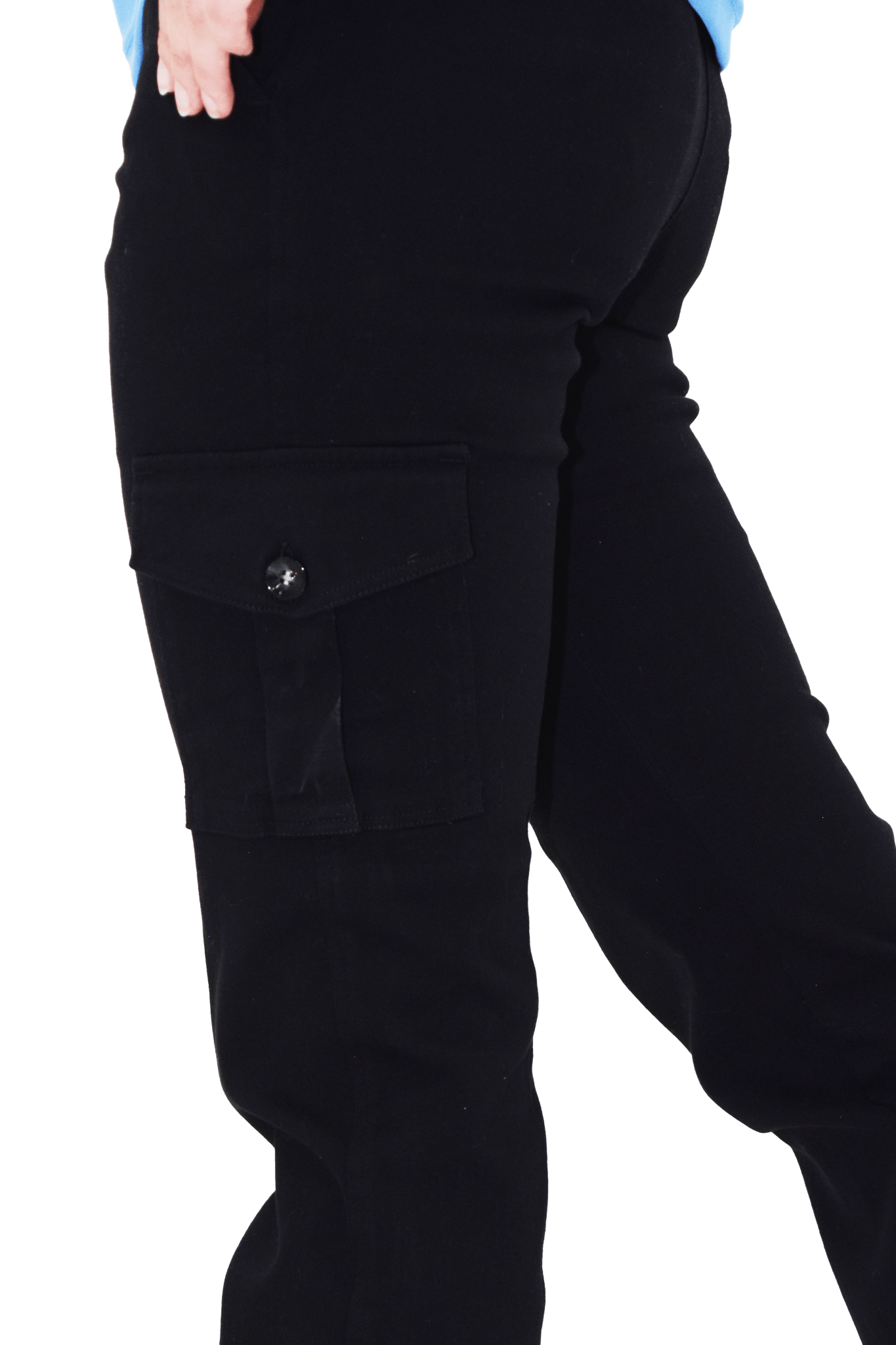 PANTALÓN CARGO JOGGER LORETO MUJER #Color_Negro