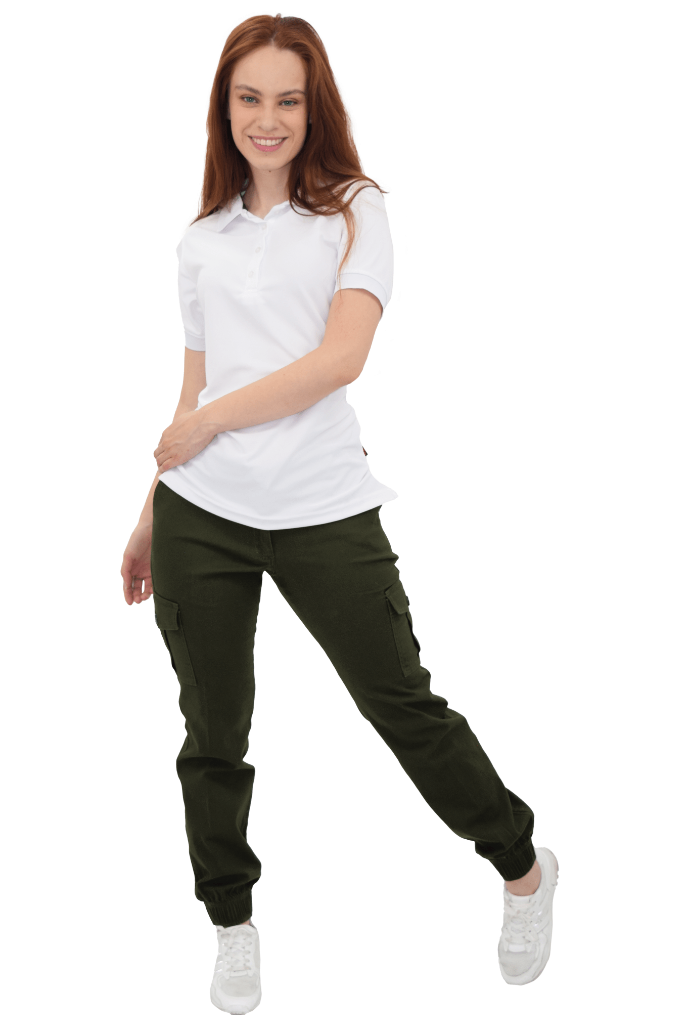 PANTALÓN CARGO JOGGER LORETO MUJER #Color_Verde