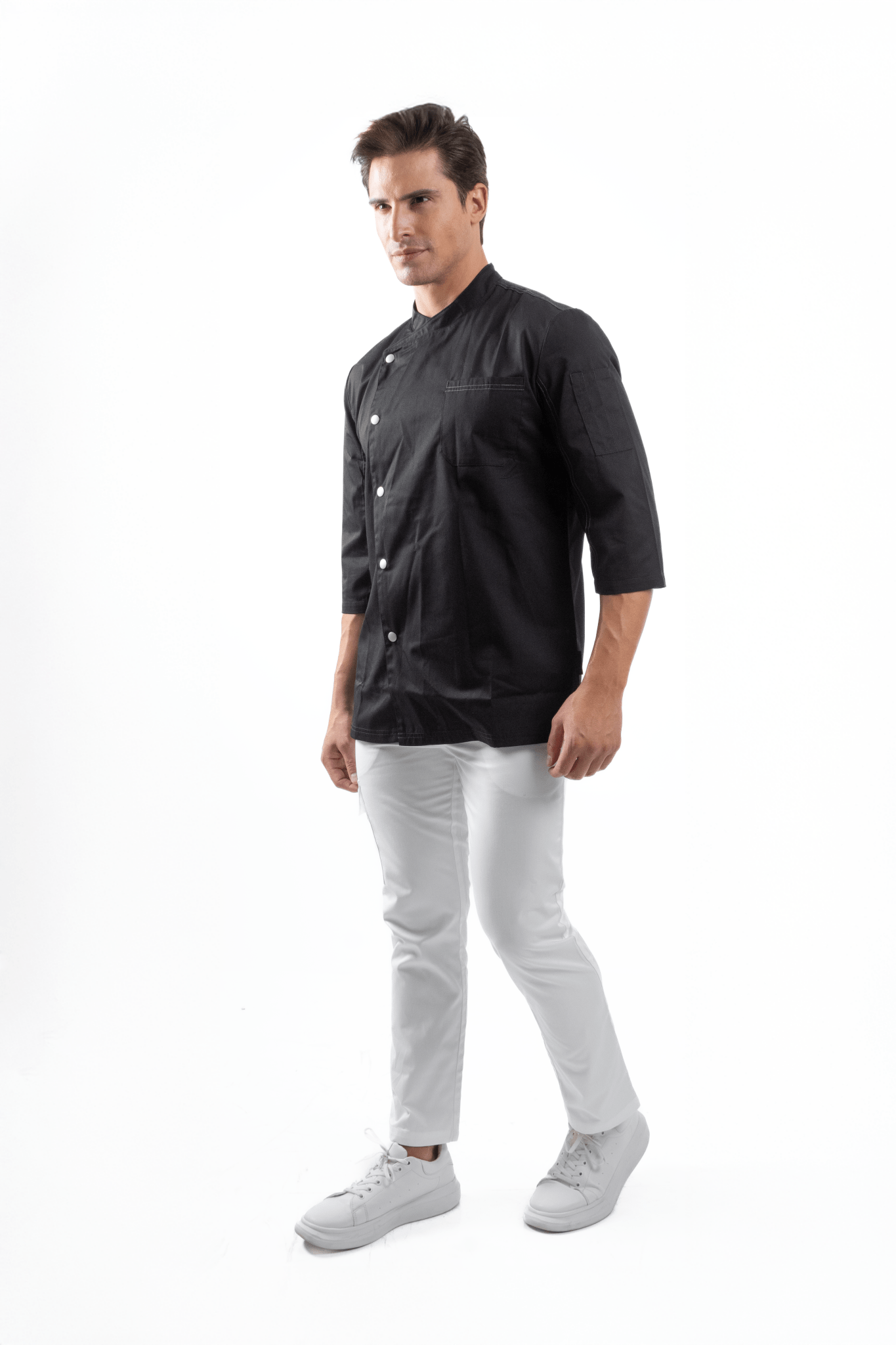 FILIPINA DE CHEF HOMBRE ZÚRICH MANGA 3/4
#Color_Negro