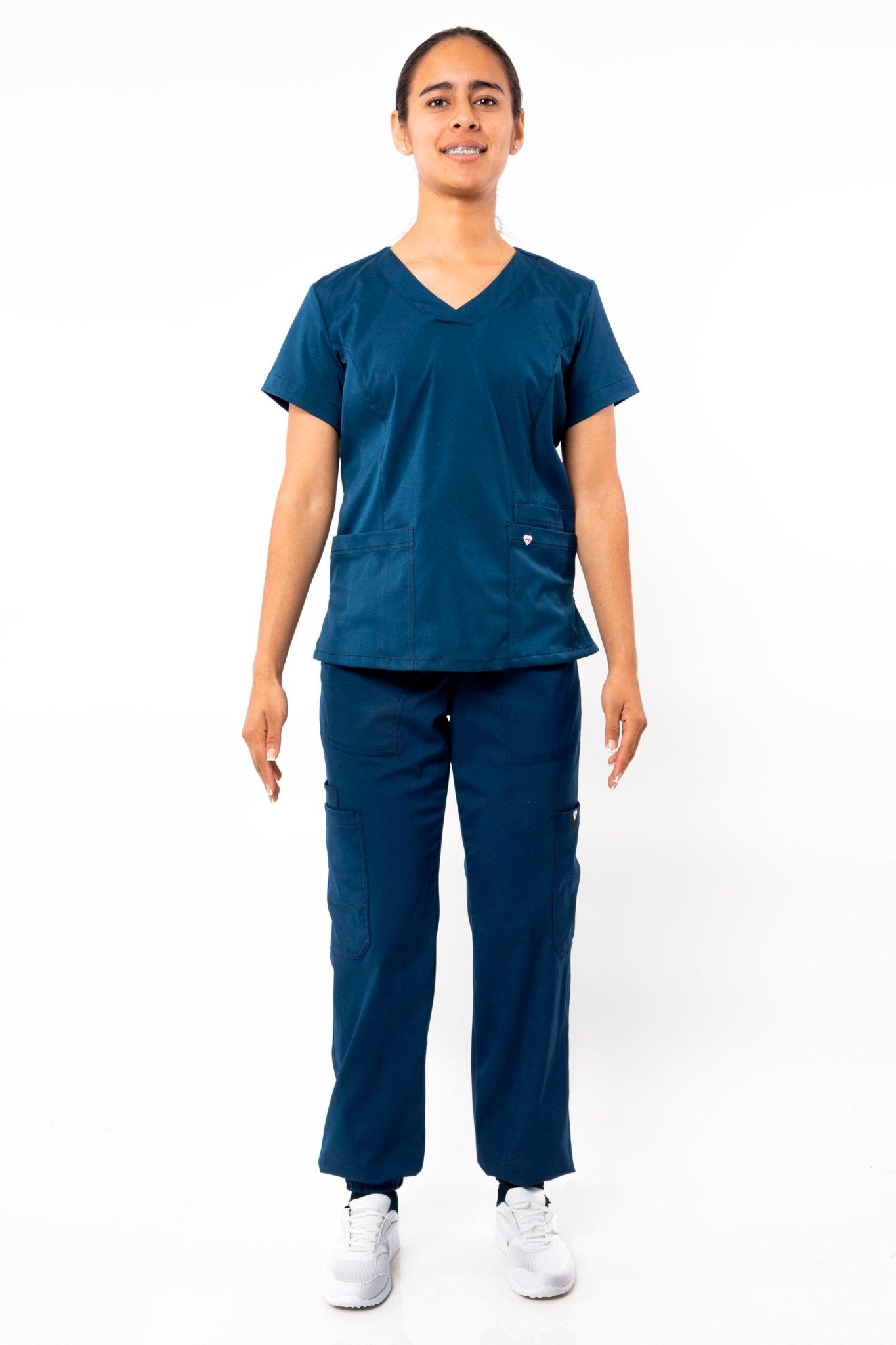PANTALÓN MÉDICO JOGGER PARA SCRUB ATENAS MUJER #Color_Azul Marino
