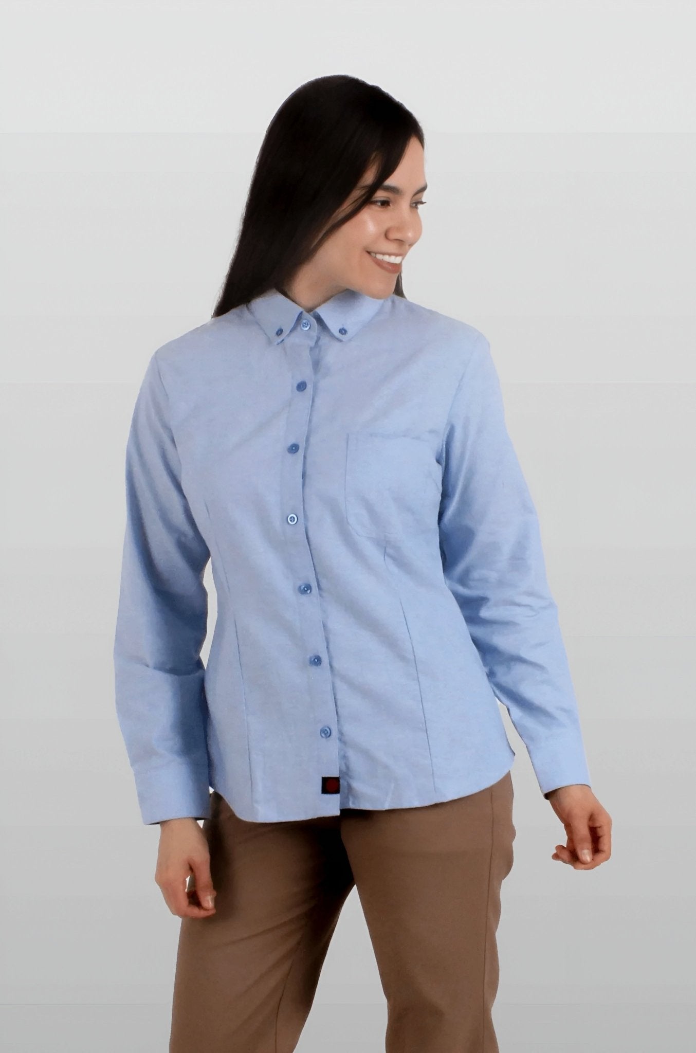 CAMISA EJECUTIVA LEÓN DAMA #Color_Azul 