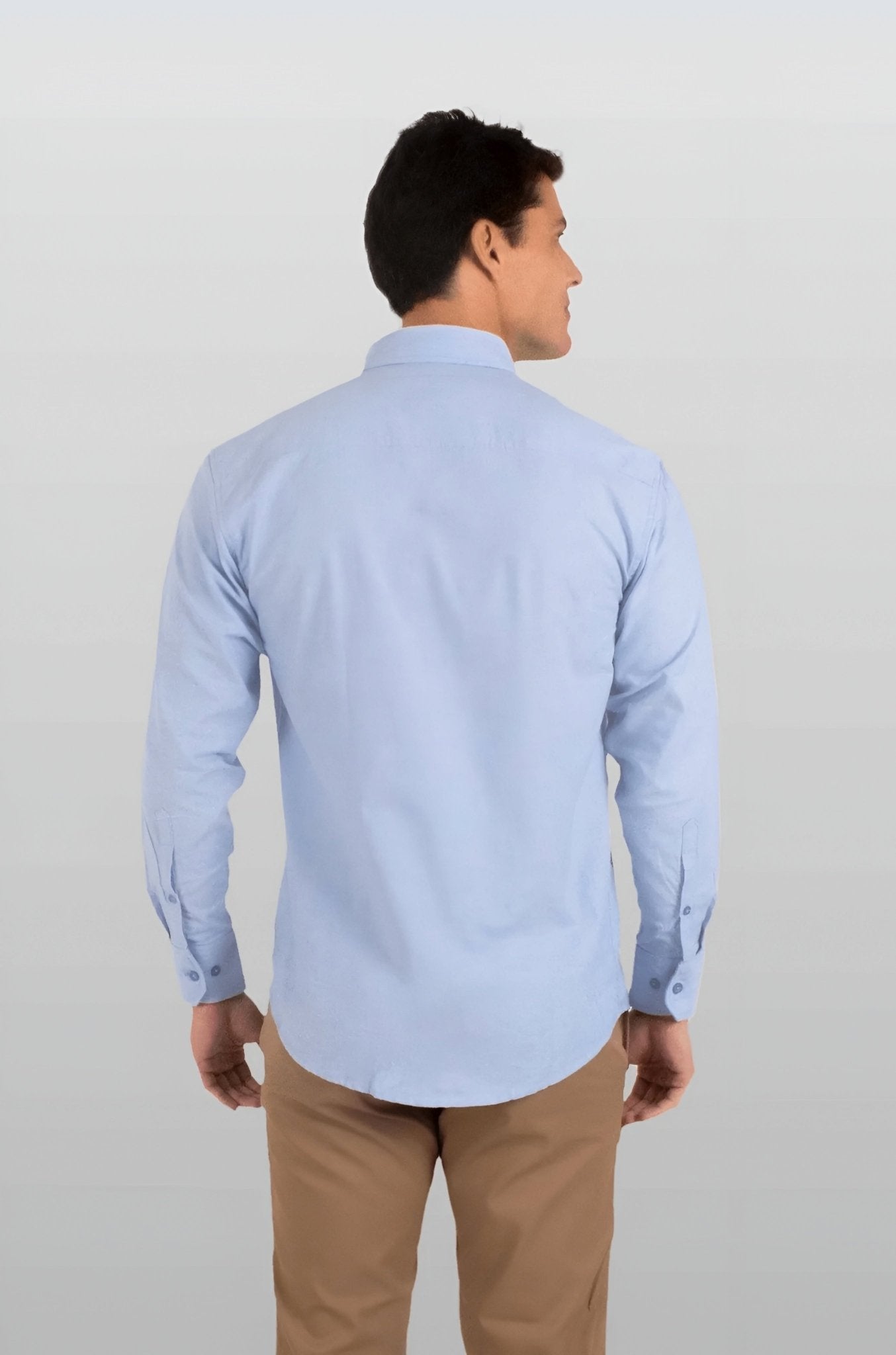 CAMISA FORMAL MANGA LARGA LEÓN HOMBRE #Color_Azul 