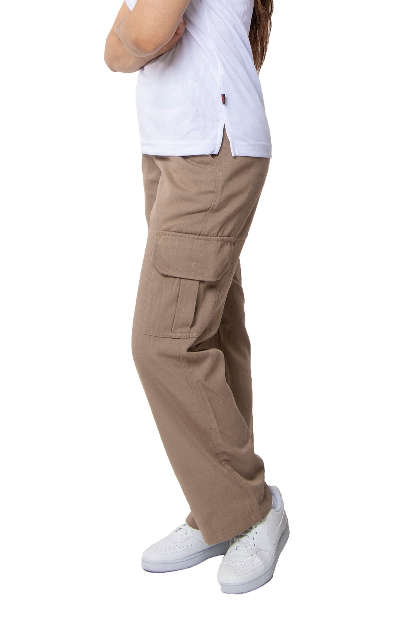 PANTALÓN DE TRABAJO TIPO CARGO TORONTO MUJER #Color_Cafe