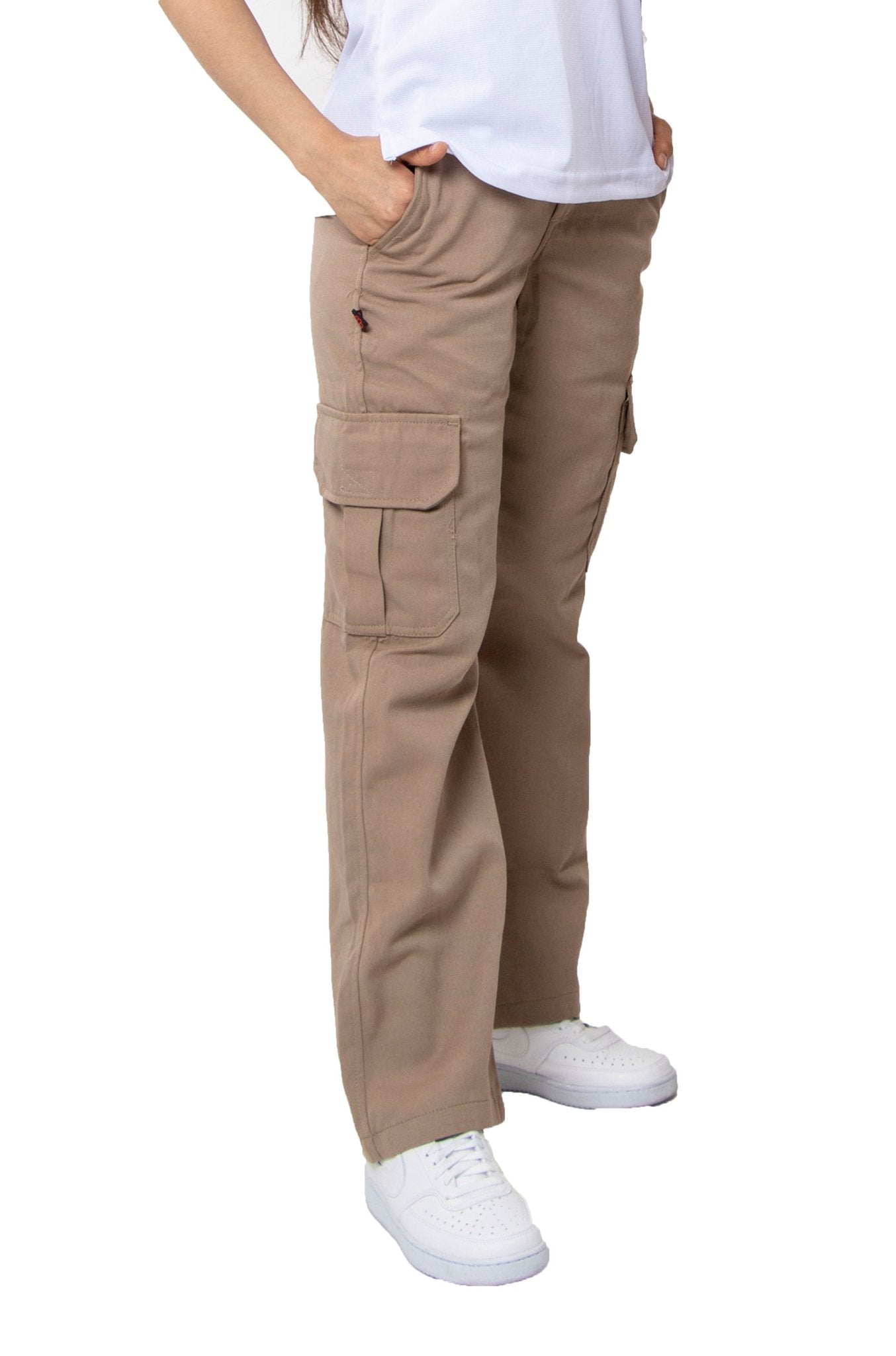 PANTALÓN DE TRABAJO TIPO CARGO TORONTO MUJER #Color_Cafe