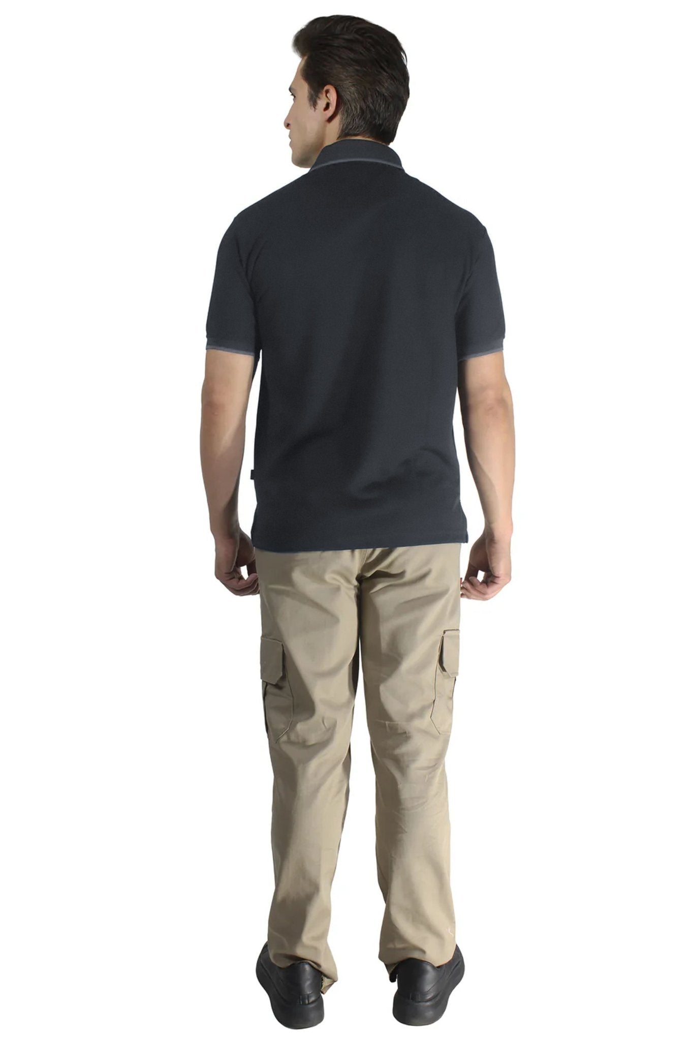 PLAYERA TIPO POLO DRY FIT ÁMSTERDAM HOMBRE #Color_Gris
