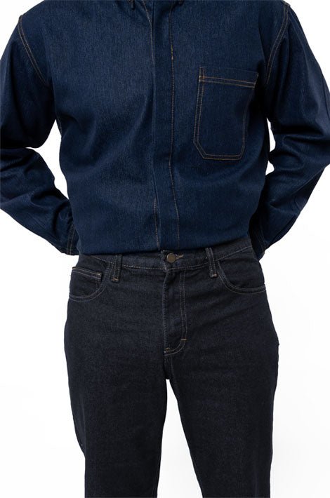 PANTALÓN INDUSTRIAL 14 ONZAS CABALLERO #Color_Negro