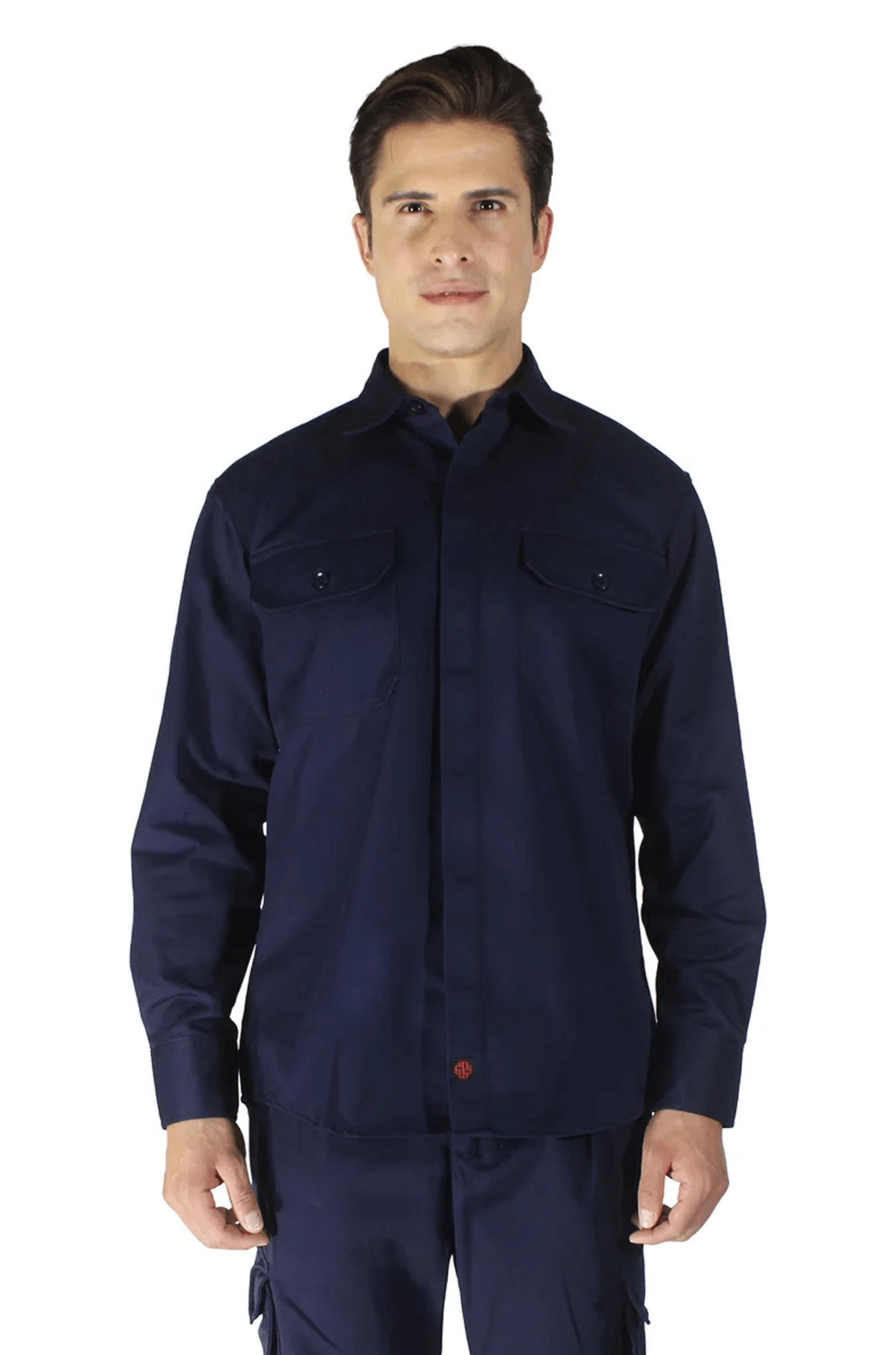 CAMISOLA CAIRO GABARDINA MANGA LARGA UNISEX #Color_Azul Marino