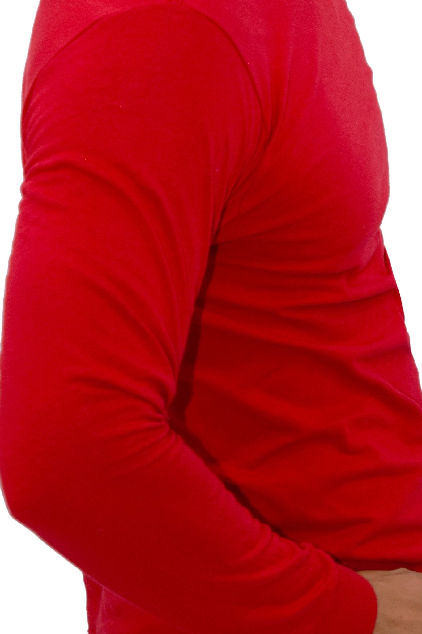 PLAYERA CUELLO REDONDO MANGA LARGA OLIMPIA UNISEX #Color_Rojo