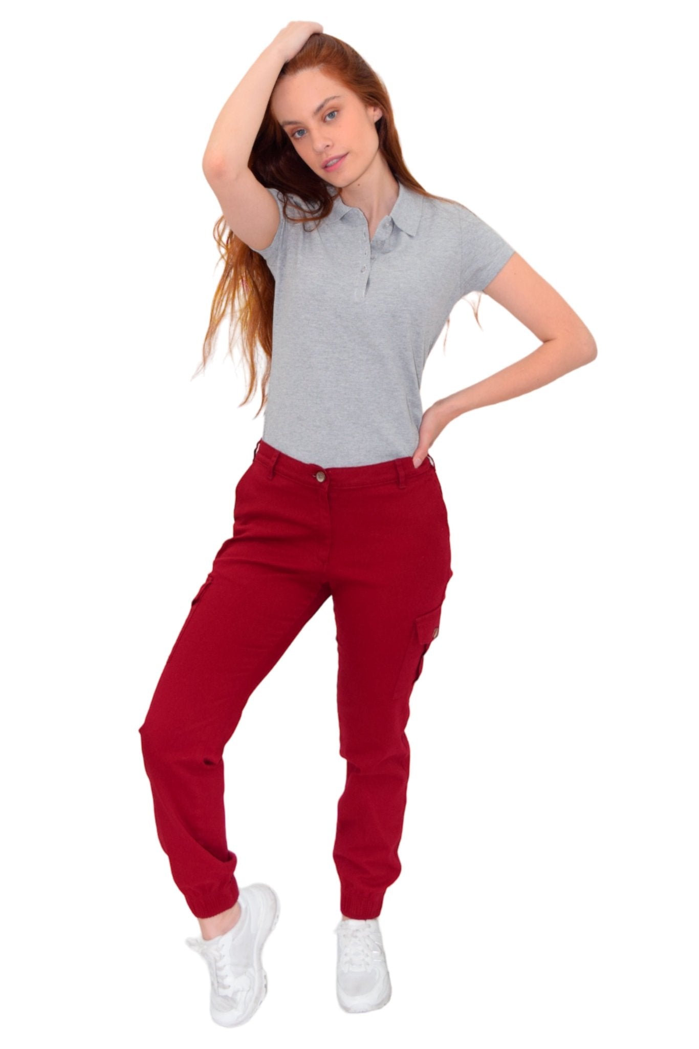 PLAYERA TIPO POLO ESTAMBUL MUJER #Color_Gris