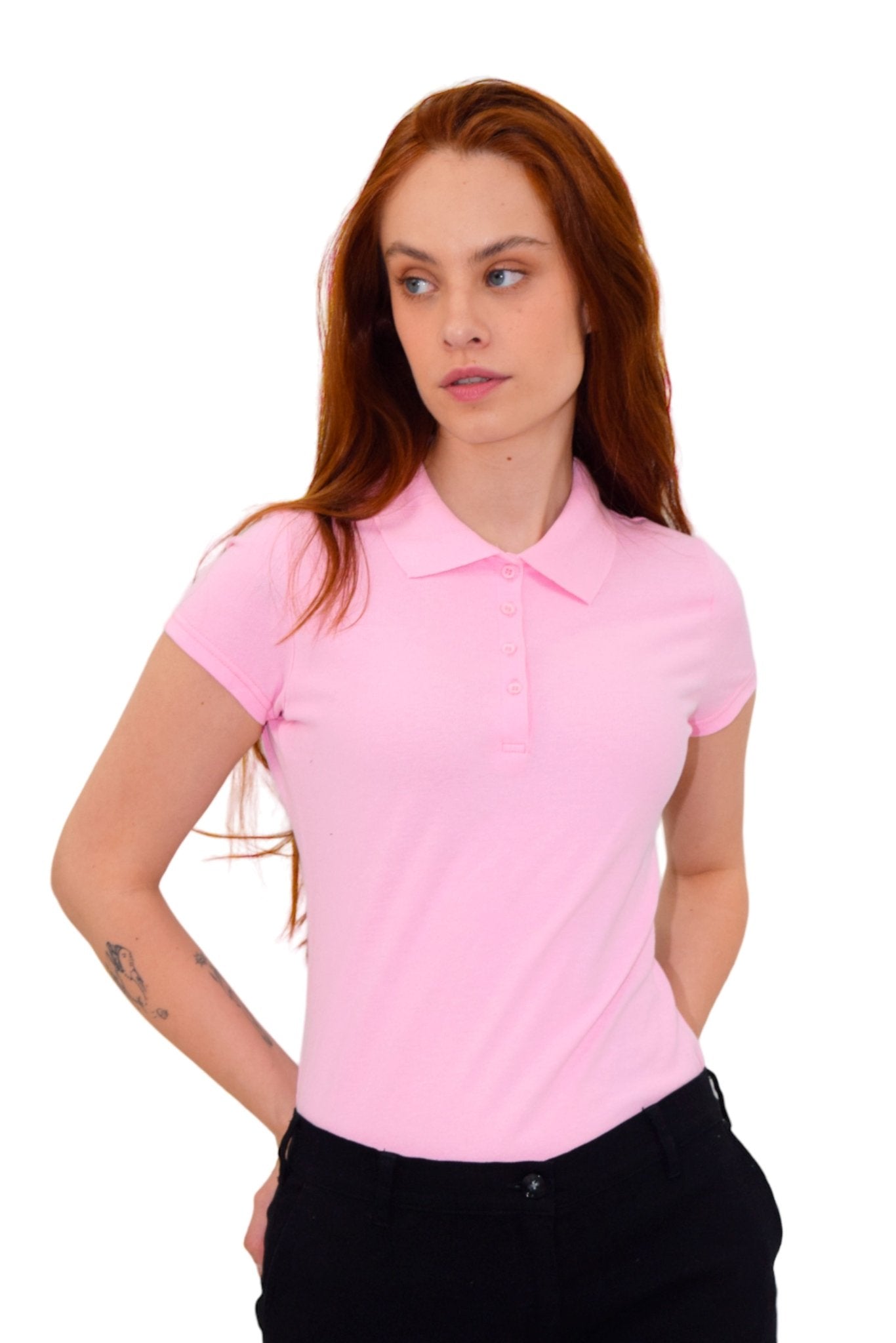 PLAYERA TIPO POLO ESTAMBUL MUJER #Color_Rosa