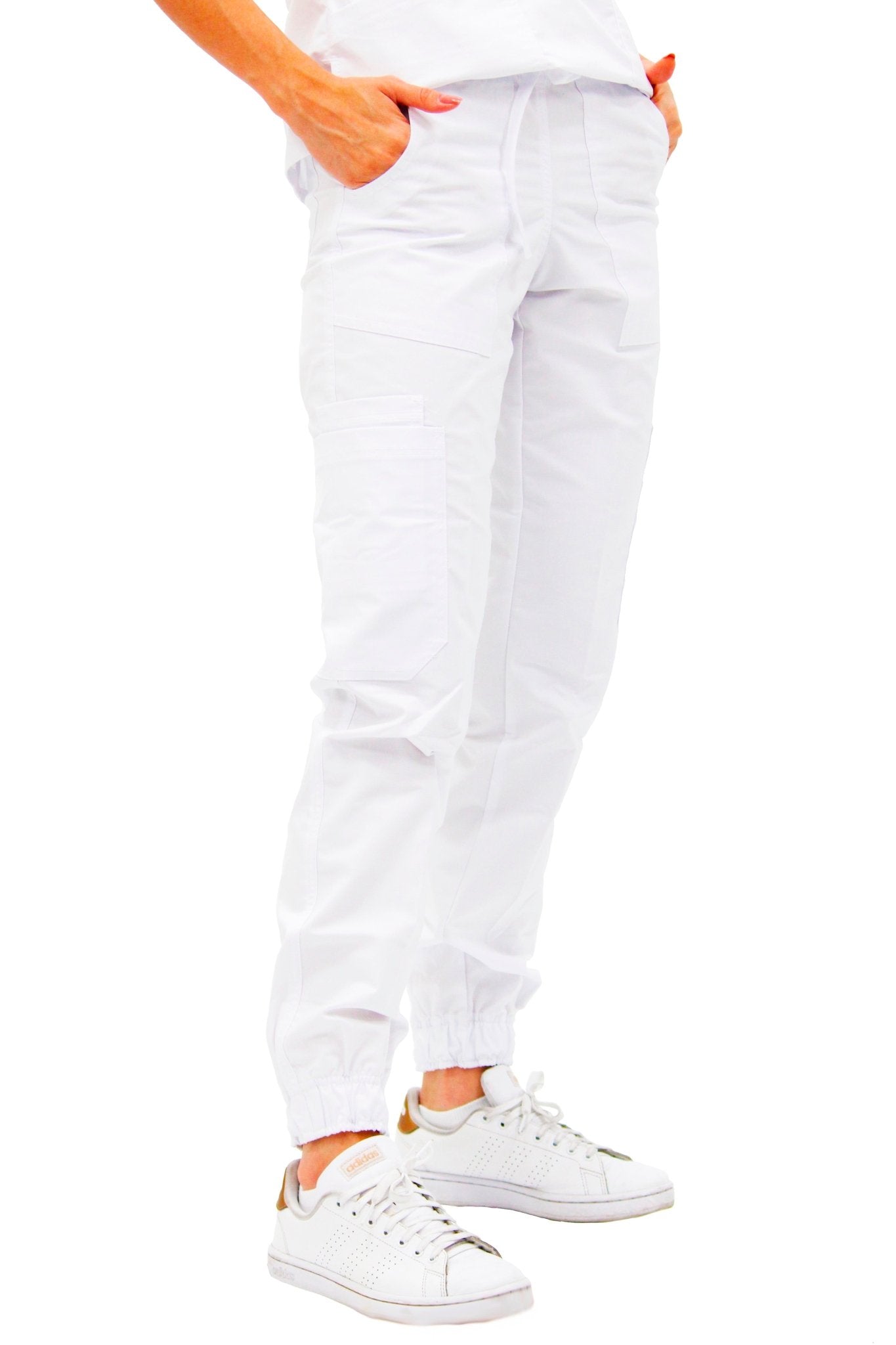 PANTALÓN MÉDICO JOGGER PARA SCRUB STANFORD MUJER #Color_Blanco