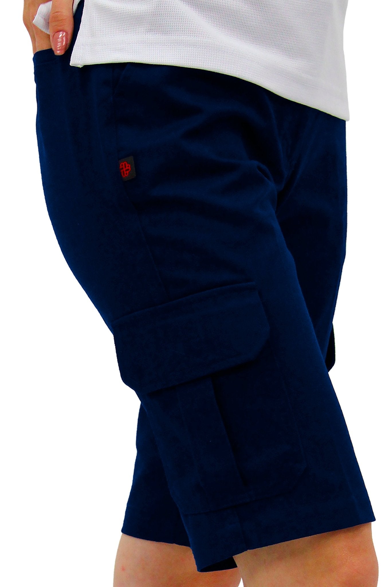 BERMUDAS TIPO CARGO HAWAI MUJER #Color_Azul