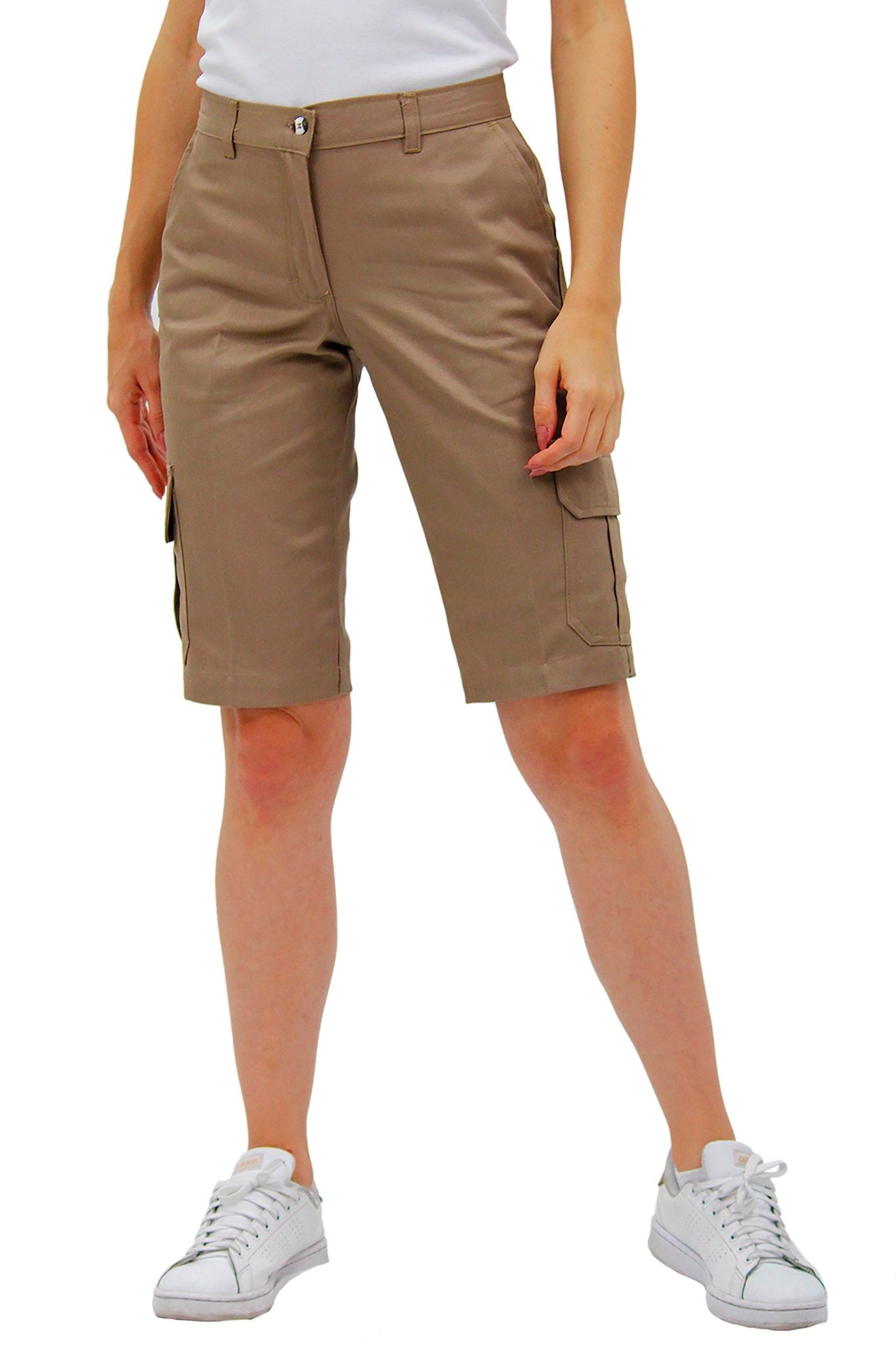 BERMUDAS TIPO CARGO HAWAI MUJER #Color_Cafe
