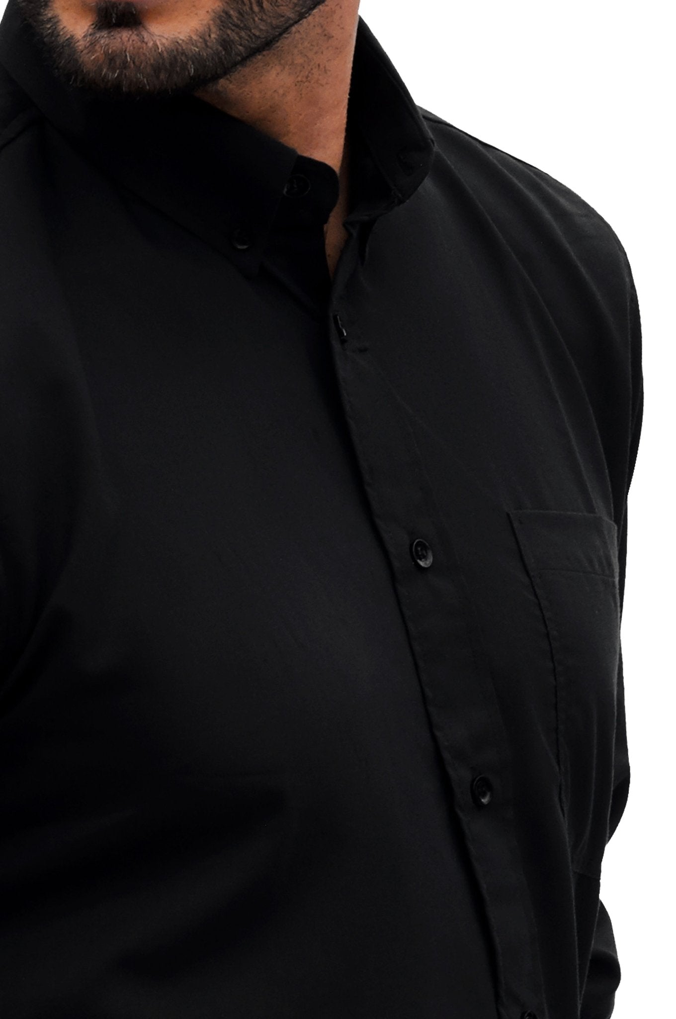 CAMISA FORMAL MANGA LARGA  BERLÍN HOMBRE #Color_Negro